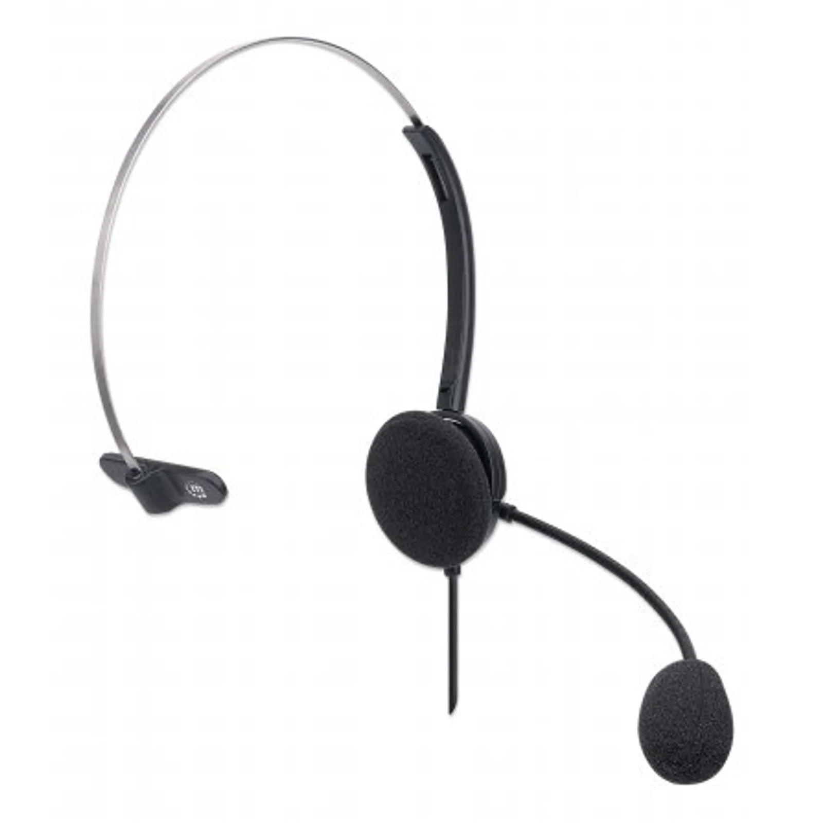 Manhattan 180498 casque Avec fil Arceau Bureau/Centre d'appels USB Type-A Noir