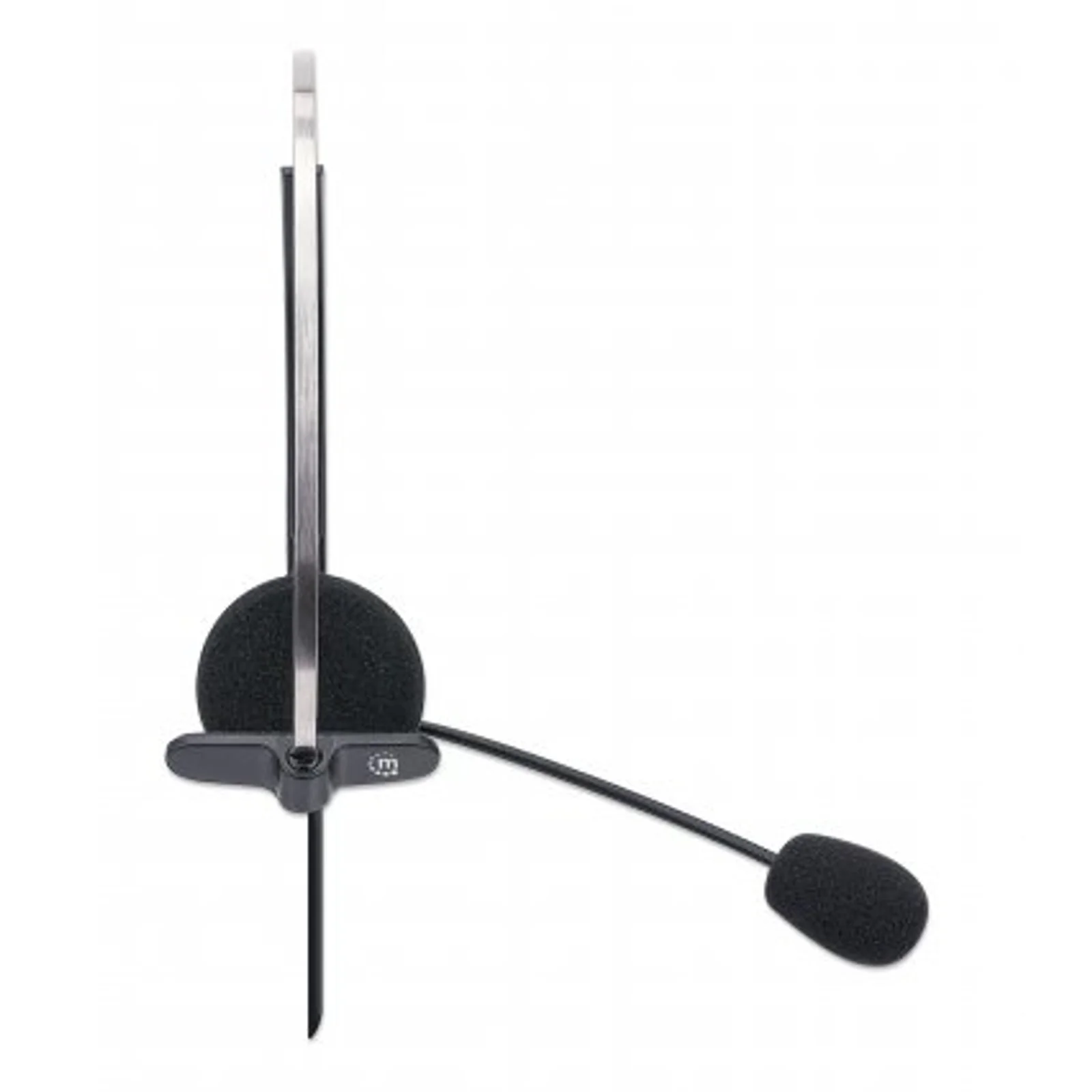 Manhattan 180498 casque Avec fil Arceau Bureau/Centre d'appels USB Type-A Noir