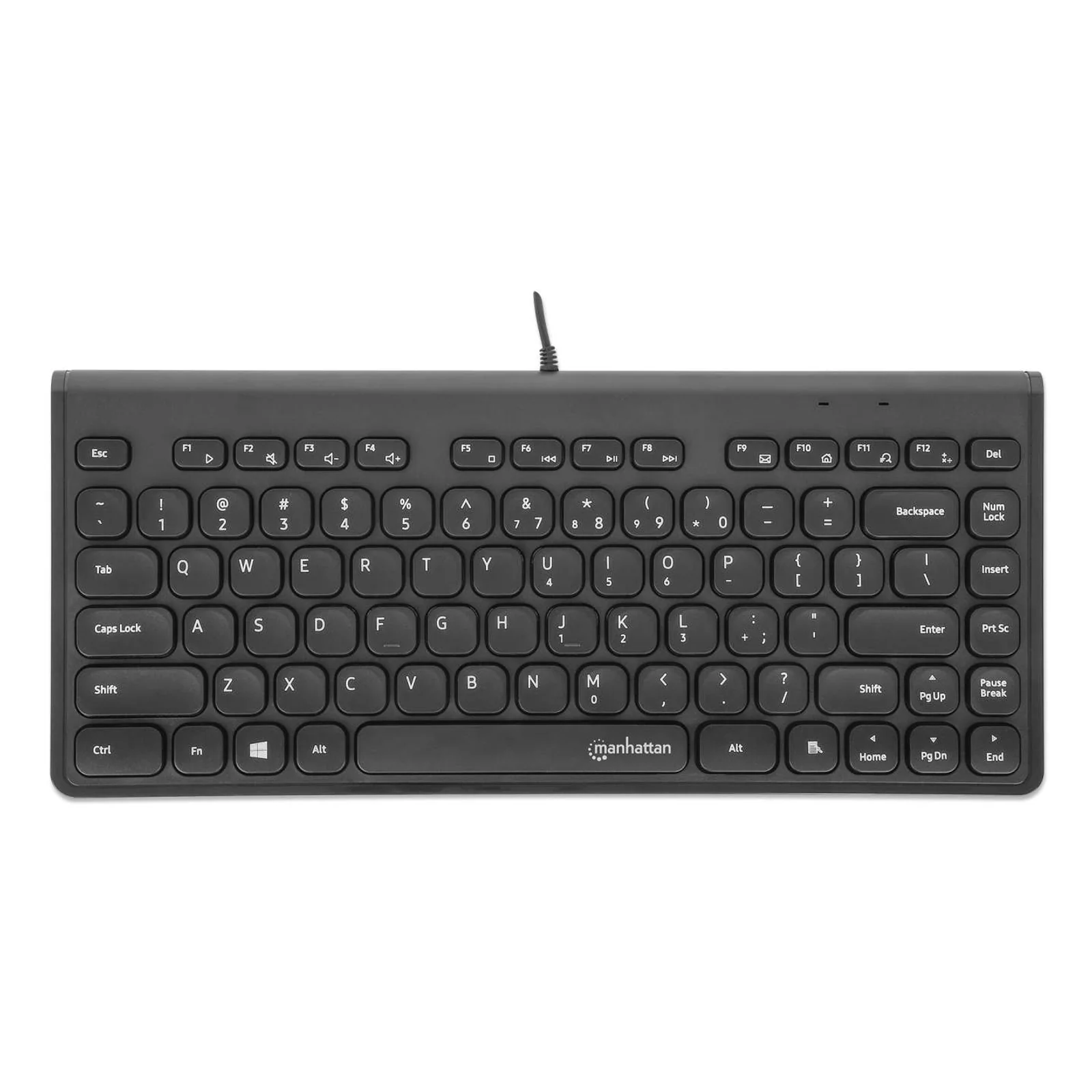 Manhattan 180702 clavier Bureau USB QWERTY Noir