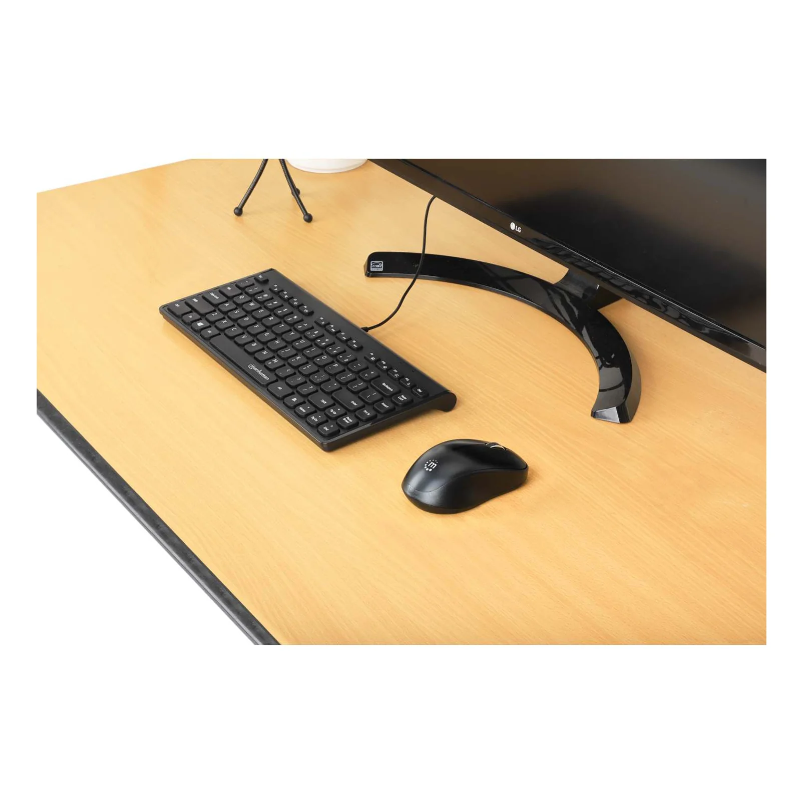 Manhattan 180702 clavier Bureau USB QWERTY Noir