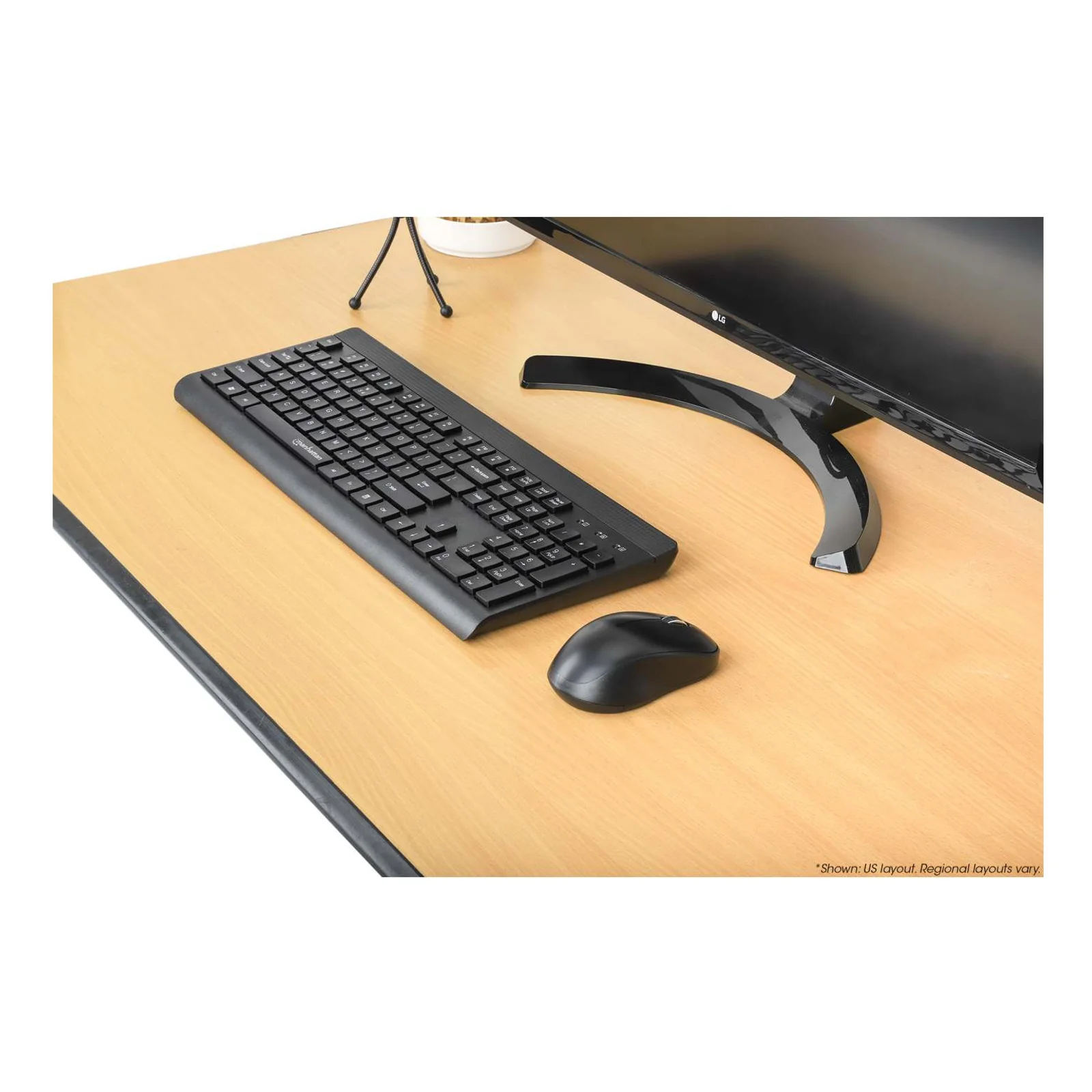 Manhattan 180771 clavier Souris incluse Universel RF sans fil QWERTY Noir
