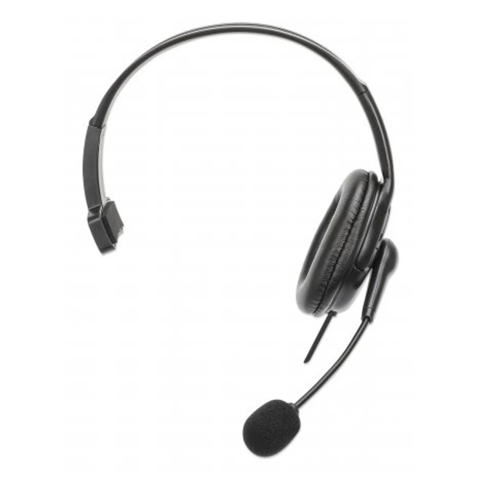 Manhattan 180849 casque Avec fil Arceau Bureau/Centre d'appels USB Type-A Noir