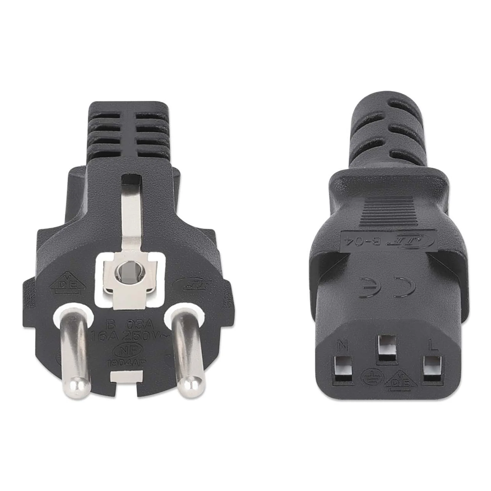 Manhattan 308700 câble électrique Noir 5 m CEE7/7 IEC C13