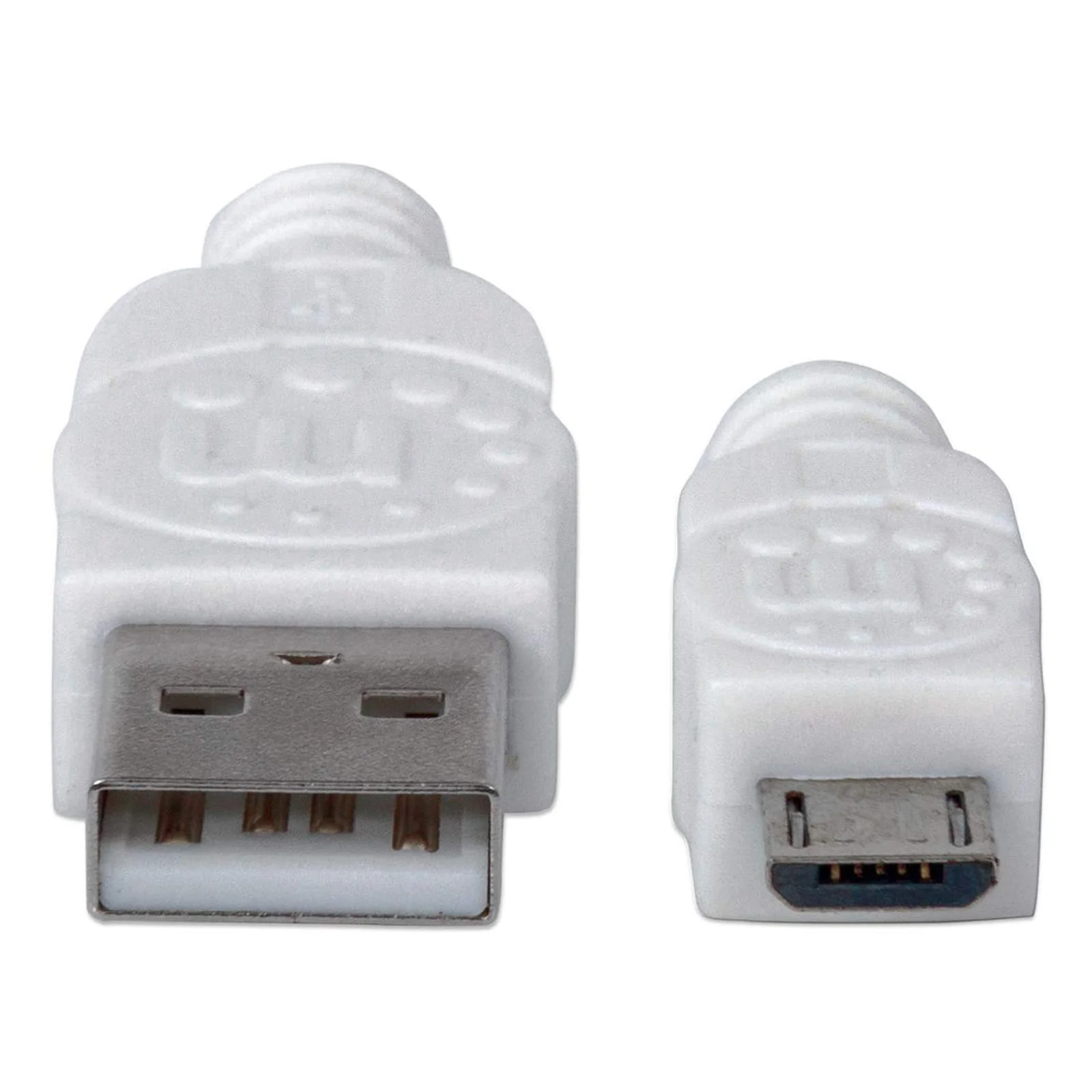 Manhattan 323987 câble USB USB 2.0 1 m USB A Micro-USB B 0,48 Gbit/s Blanc