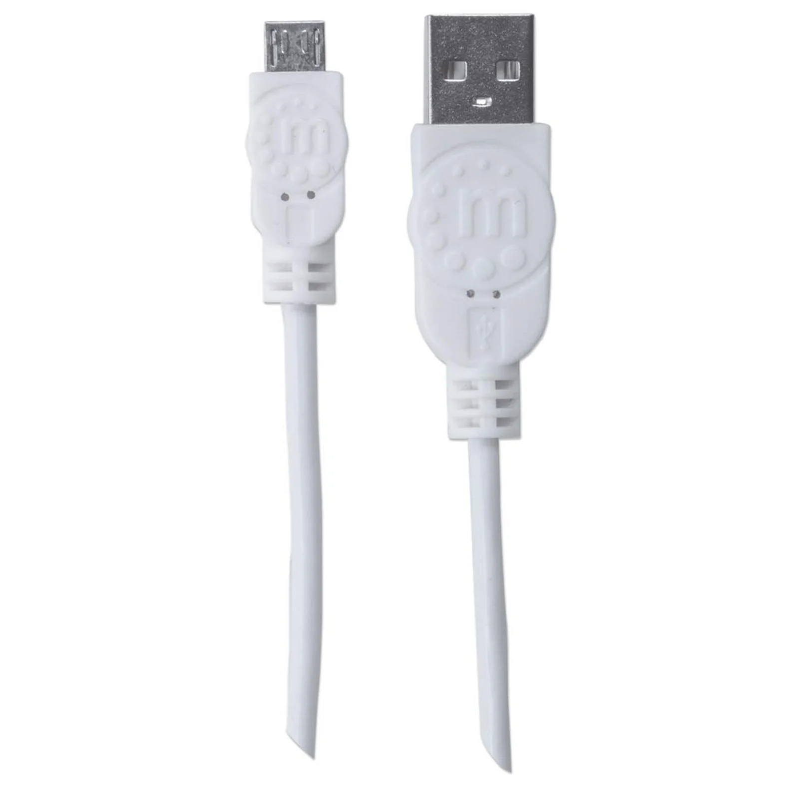 Manhattan 324069 câble USB USB 2.0 1,8 m USB A Micro-USB B 0,48 Gbit/s Blanc