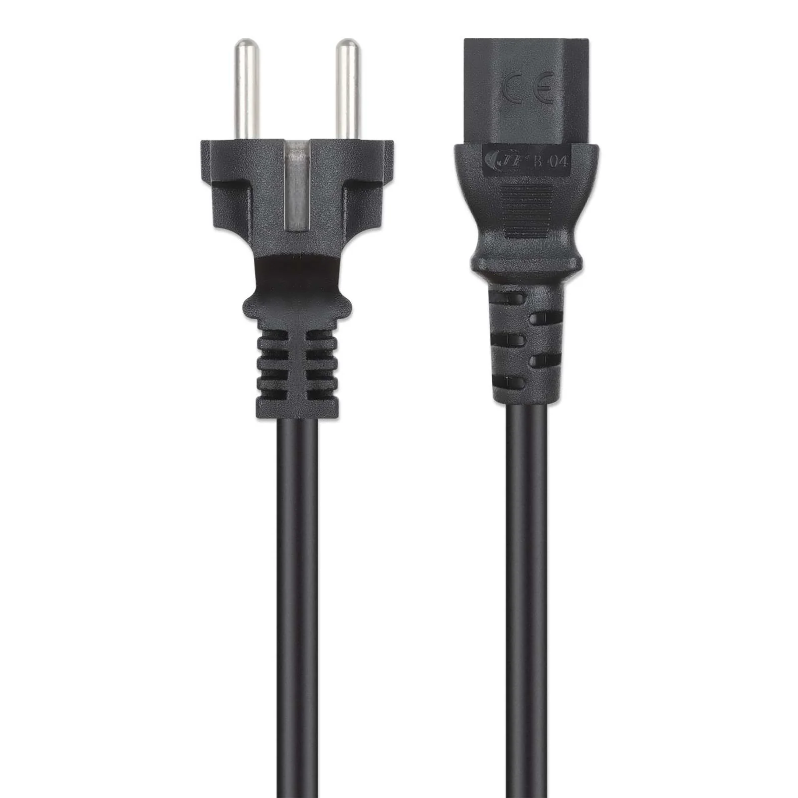 Manhattan 353908 câble électrique Noir 1 m CEE7/7 Coupleur C13