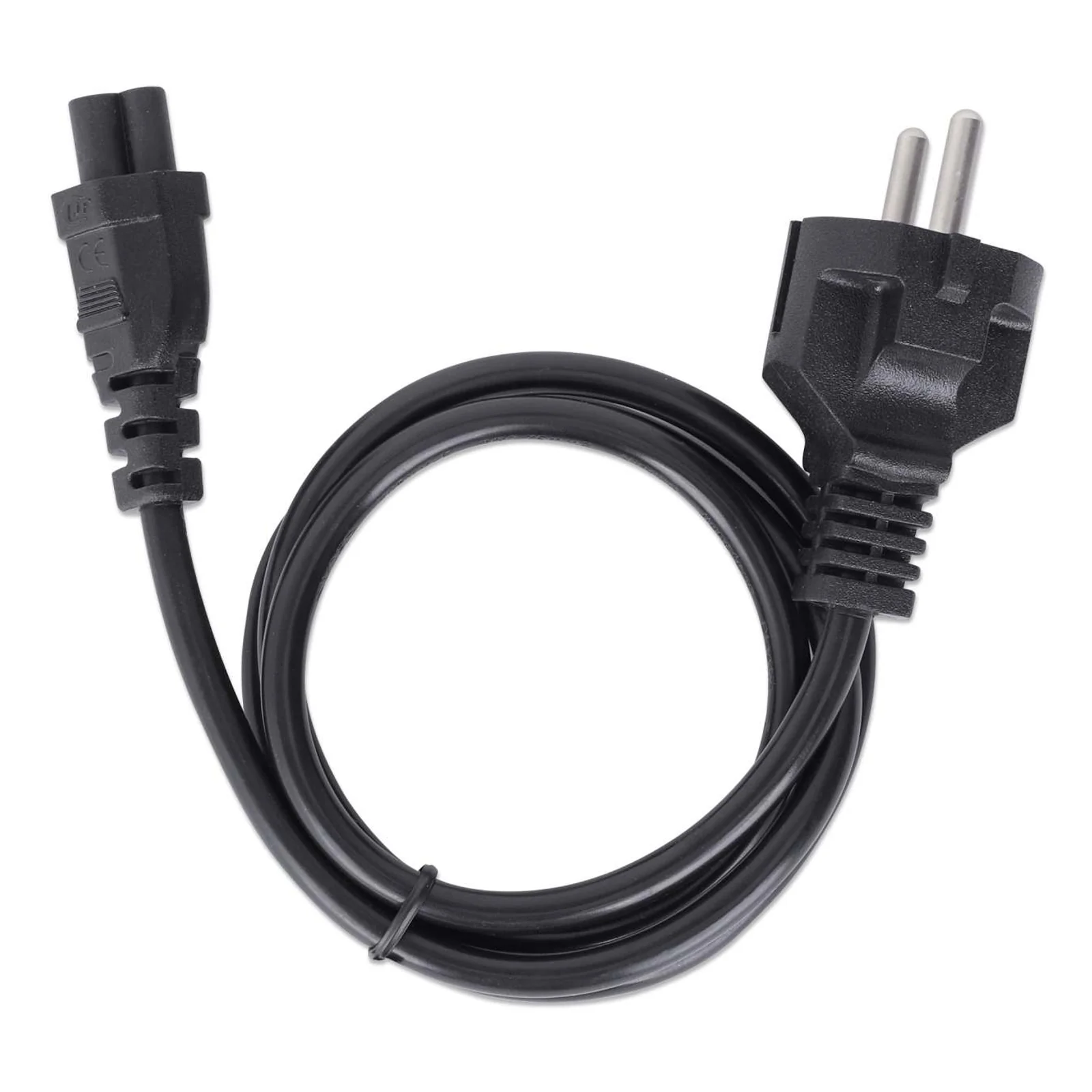 Manhattan 354172 câble électrique Noir 1 m CEE7/7 IEC C5