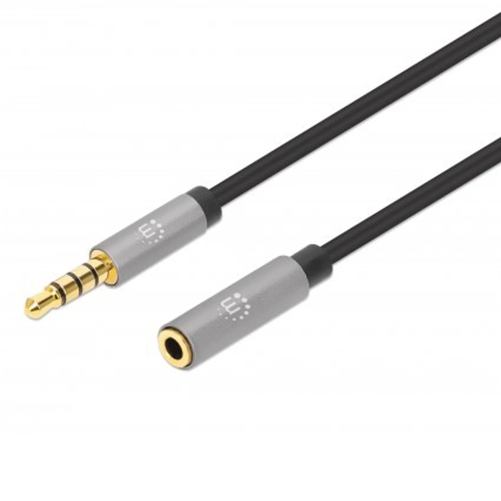 356046 câble audio 3 m 3,5mm Noir, Argent