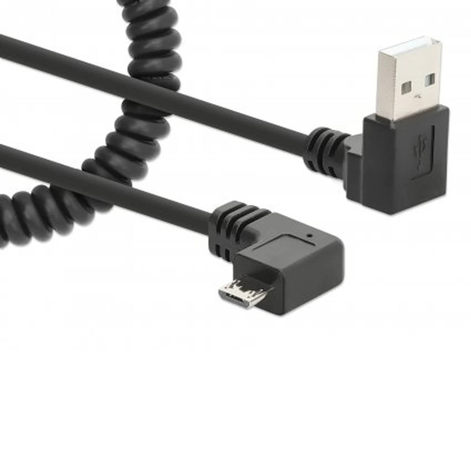 Manhattan 356237 câble USB 1 m USB A Micro-USB B Noir