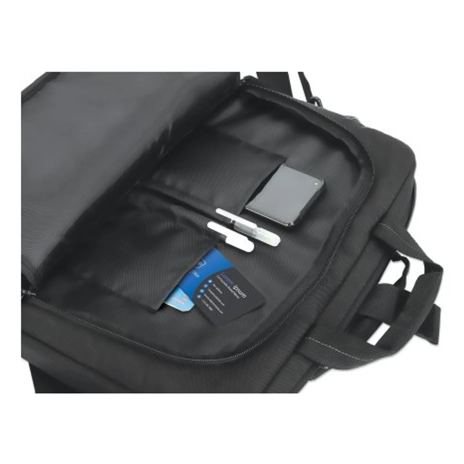 Manhattan 440363 sacoche d'ordinateurs portables 35,8 cm (14.1") Sac Messenger Noir
