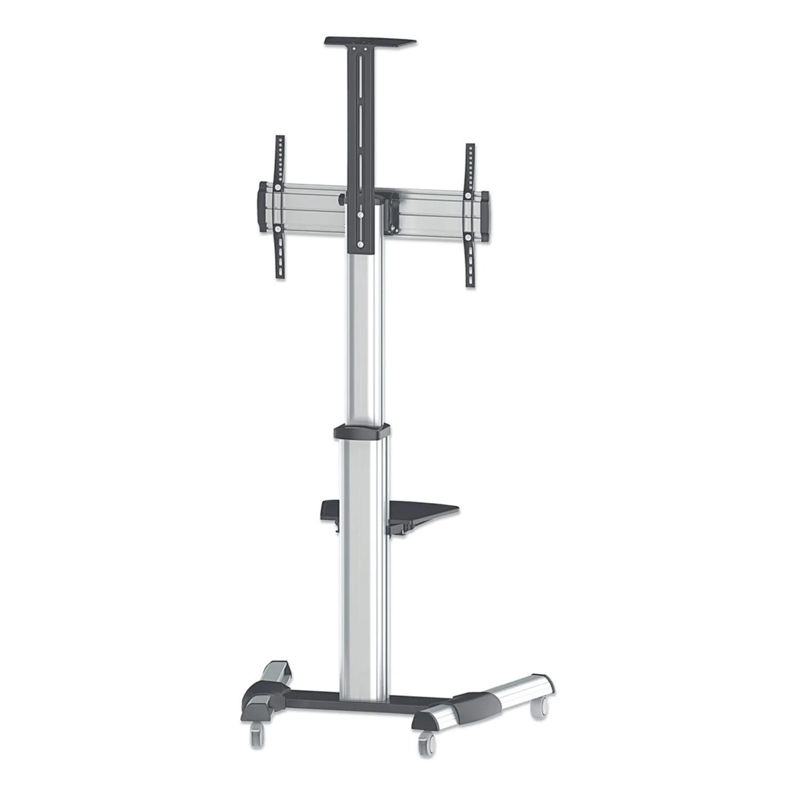 Manhattan 461245 support d'écran plat pour bureau 177,8 cm (70") Sol Noir, Argent