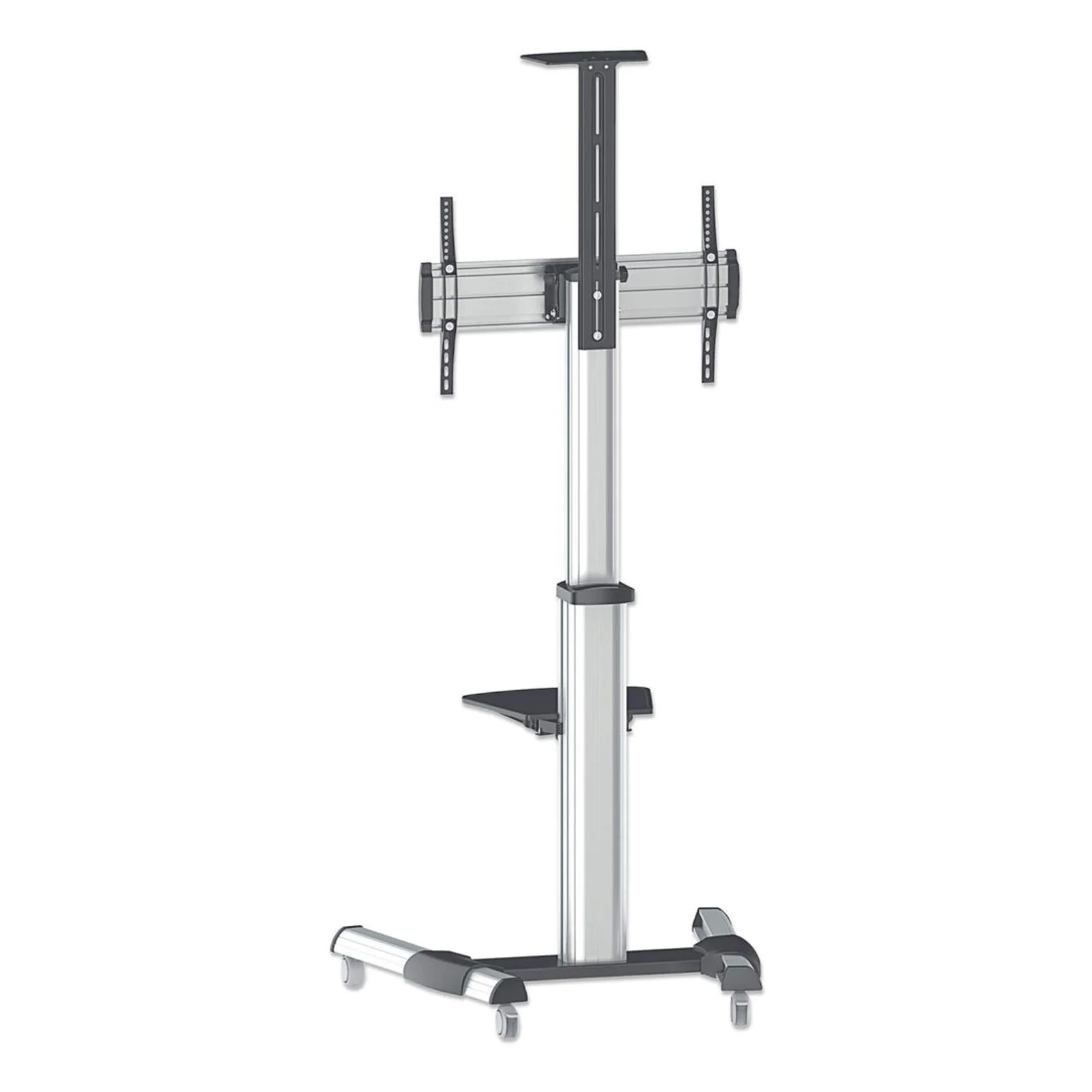 Manhattan 461245 support d'écran plat pour bureau 177,8 cm (70") Sol Noir, Argent