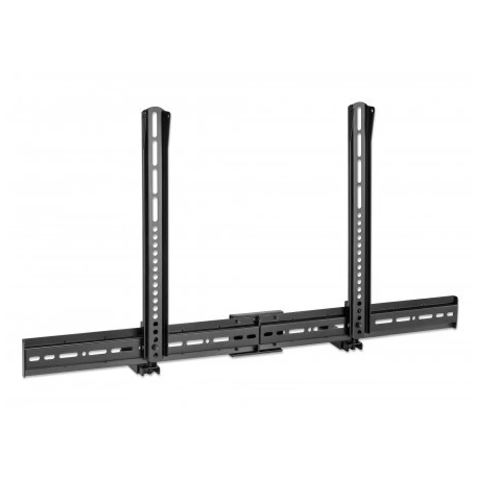 Manhattan 461849 support de haut-parleurs Mur Plastique, Acier Noir