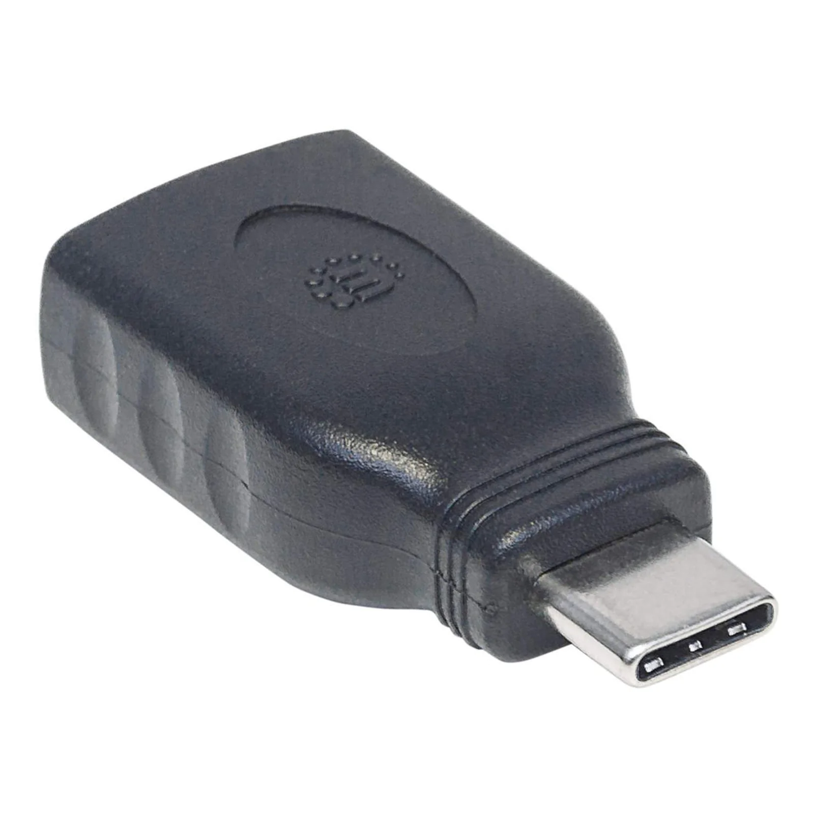 Manhattan Adaptateur USB-C vers USB-A, mâle vers femelle, 5 Gbit/s (USB 3.2 Gen 1 / USB 3.0), noir, garantie à vie, équivalent à USB31CAADG
