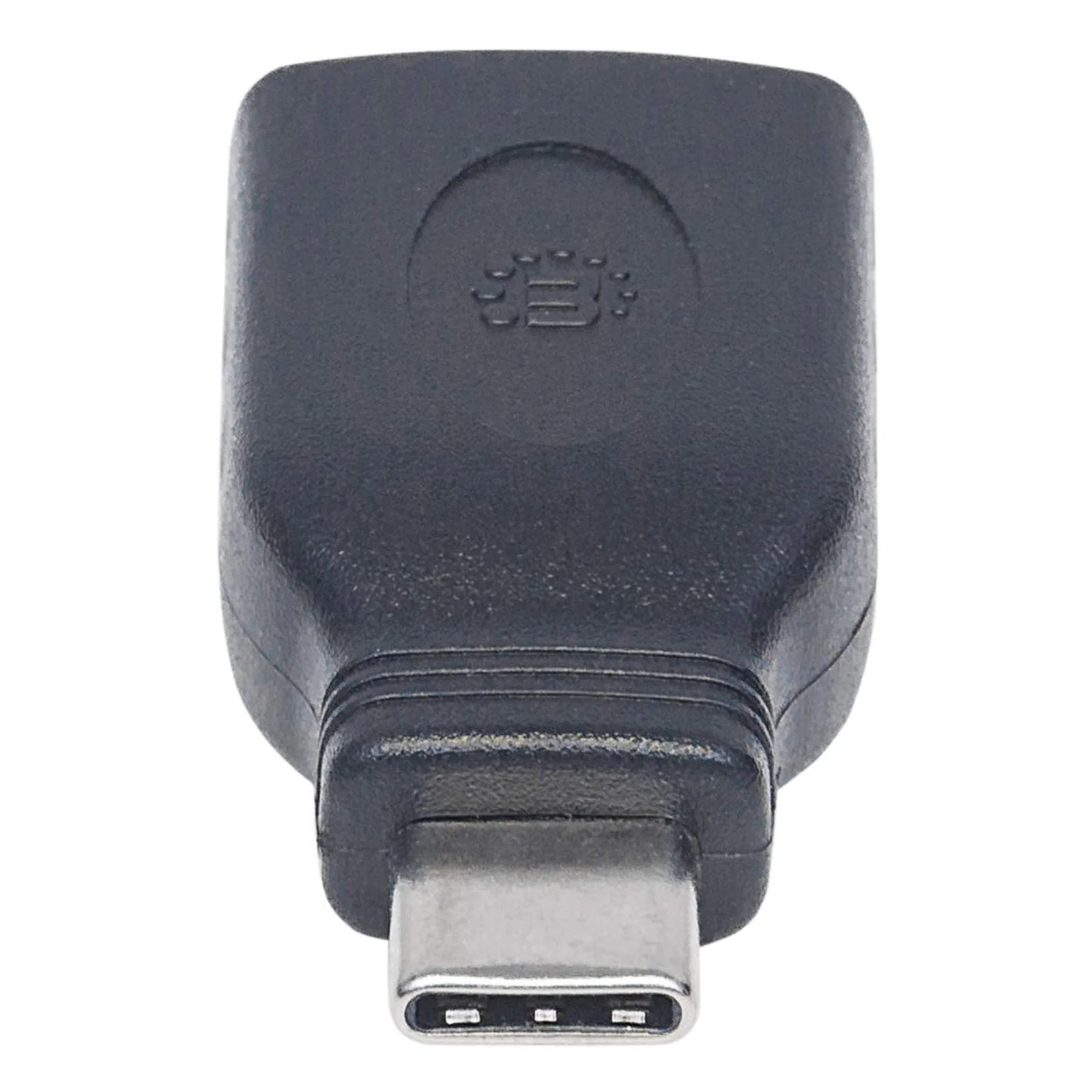 Manhattan Adaptateur USB-C vers USB-A, mâle vers femelle, 5 Gbit/s (USB 3.2 Gen 1 / USB 3.0), noir, garantie à vie, équivalent à USB31CAADG