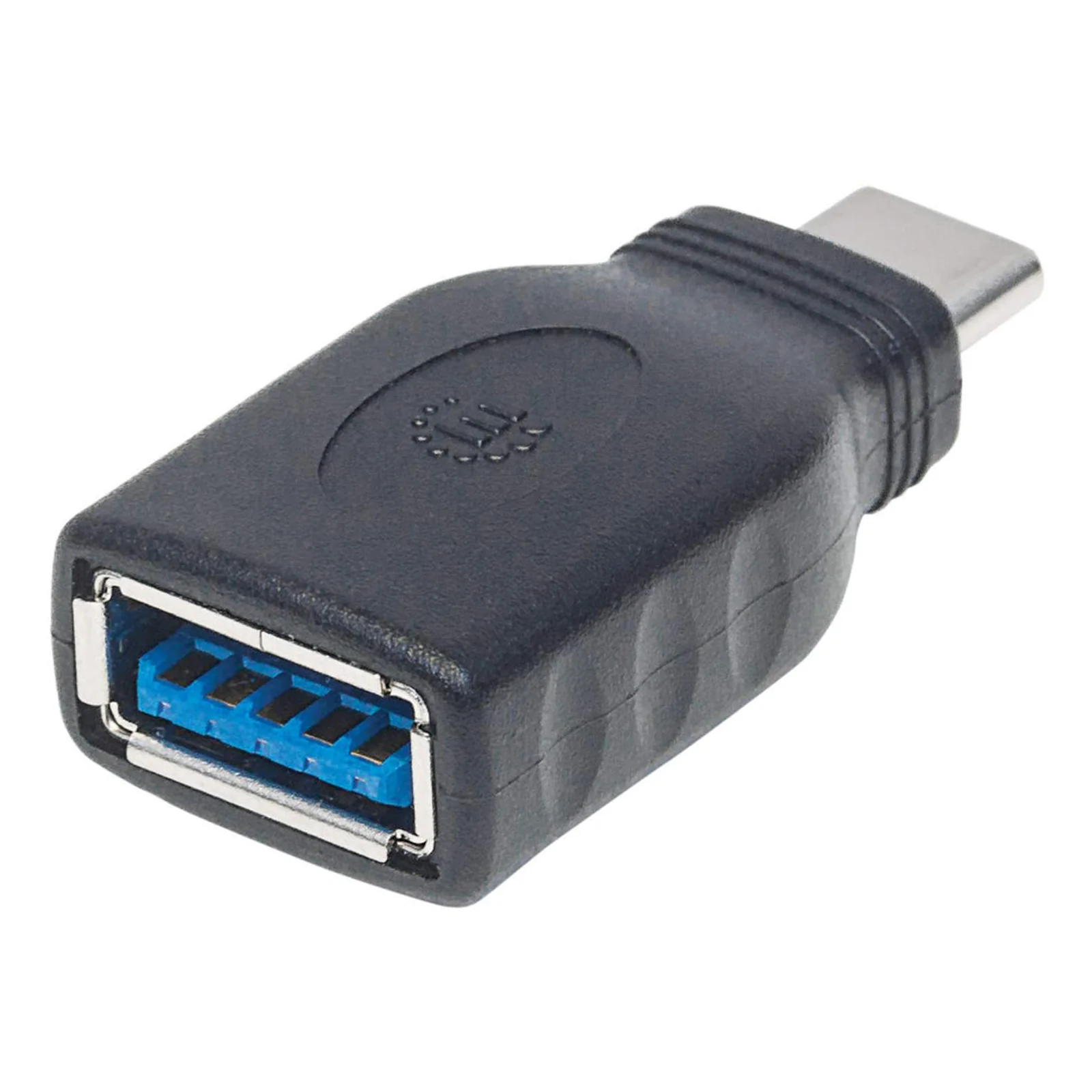 Manhattan Adaptateur USB-C vers USB-A, mâle vers femelle, 5 Gbit/s (USB 3.2 Gen 1 / USB 3.0), noir, garantie à vie, équivalent à USB31CAADG