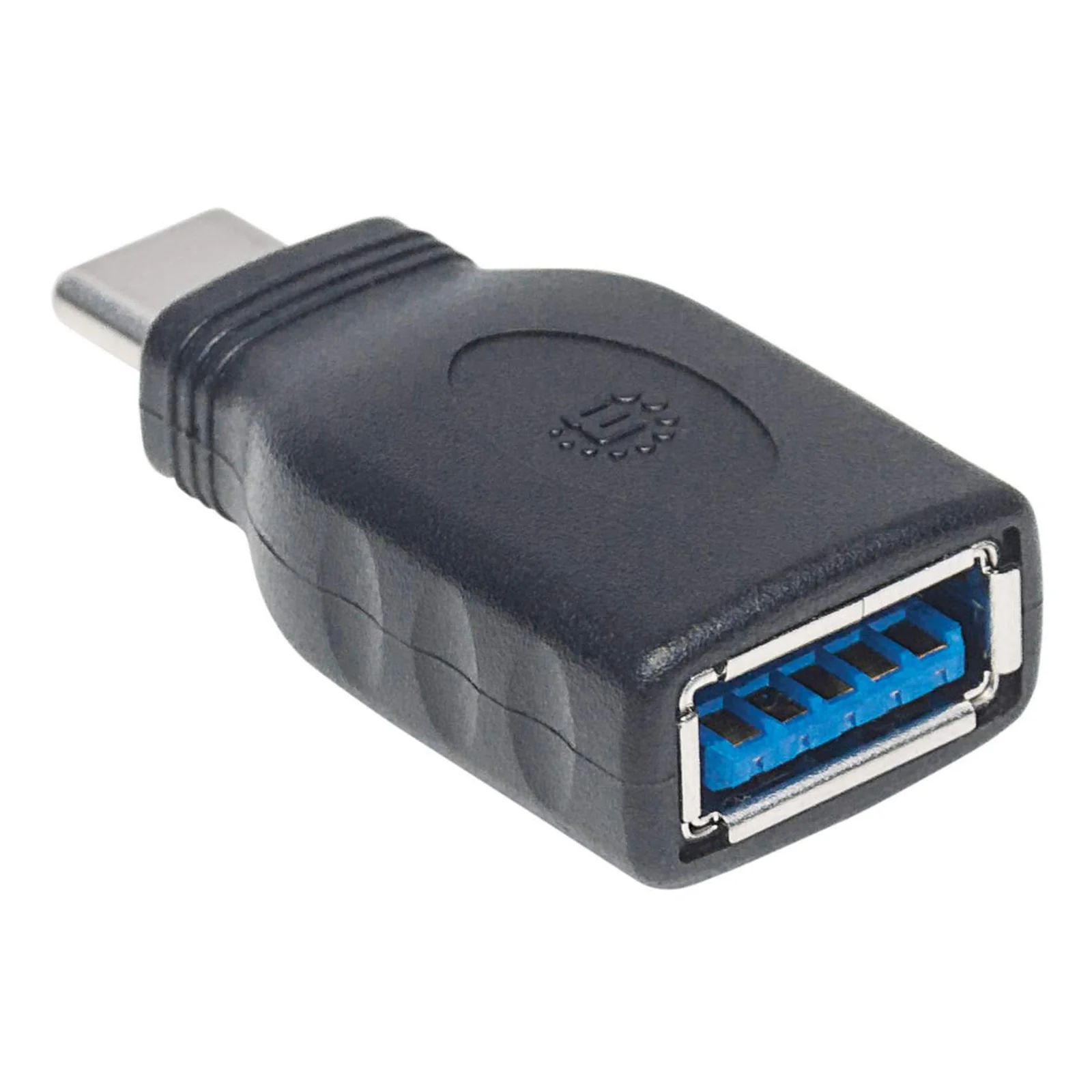 Manhattan Adaptateur USB-C vers USB-A, mâle vers femelle, 5 Gbit/s (USB 3.2 Gen 1 / USB 3.0), noir, garantie à vie, équivalent à USB31CAADG