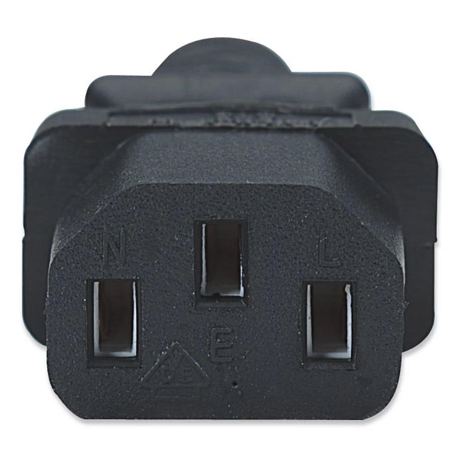 Manhattan Câble d’alimentation, prise Schuko européenne (CEE 7/4) vers connecteur C13 femelle, 1,8 m, 16 A, noir, câble secteur, garantie à vie