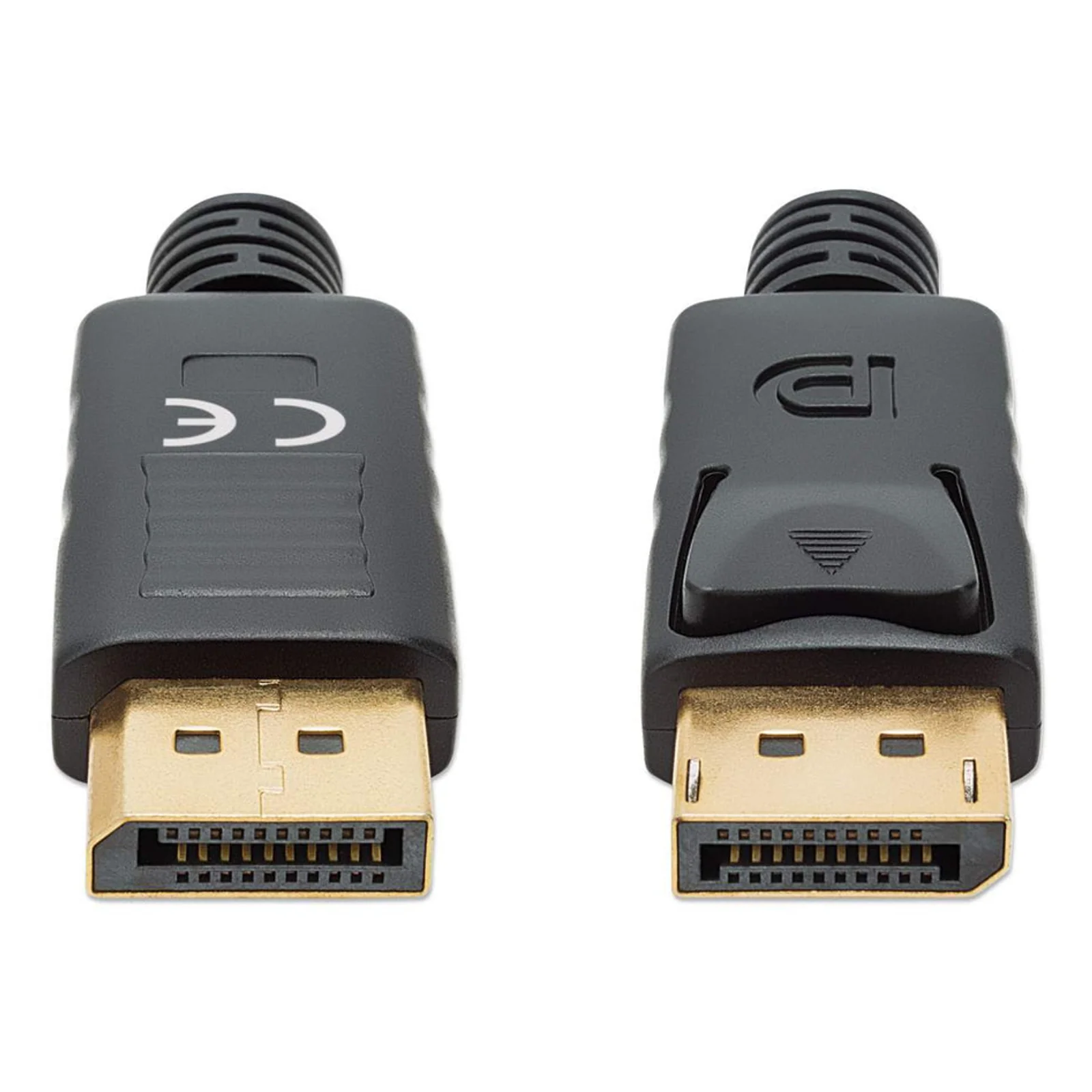 Manhattan Câble DisplayPort 1.4, 8K à 60 Hz, 3 m, compatible 8K/4K/Full HD/1080p, mâle à mâle, connecteurs avec verrouillage, entièrement blindé, noir, garantie à vie, équivalent à DP14MM3M