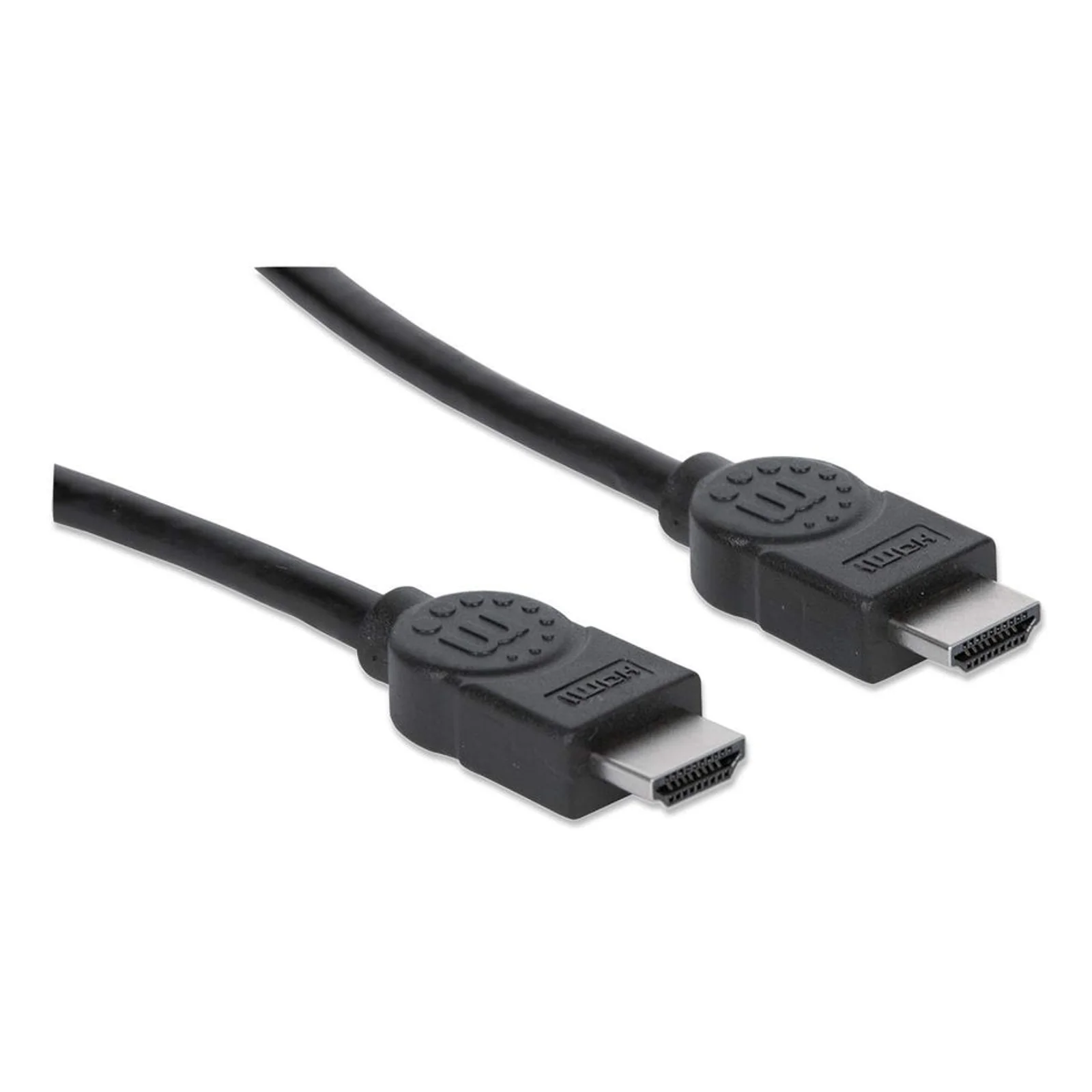 Manhattan Câble HDMI 4K@30 Hz, 3 m, adapté à tous les usages 1080p/HD et à la plupart des usages 4K (vérifier la compatibilité 4K de votre système), mâle à mâle, noir, Ultra HD 4K x 2K, garantie à vie, équivalent à HDMM3M