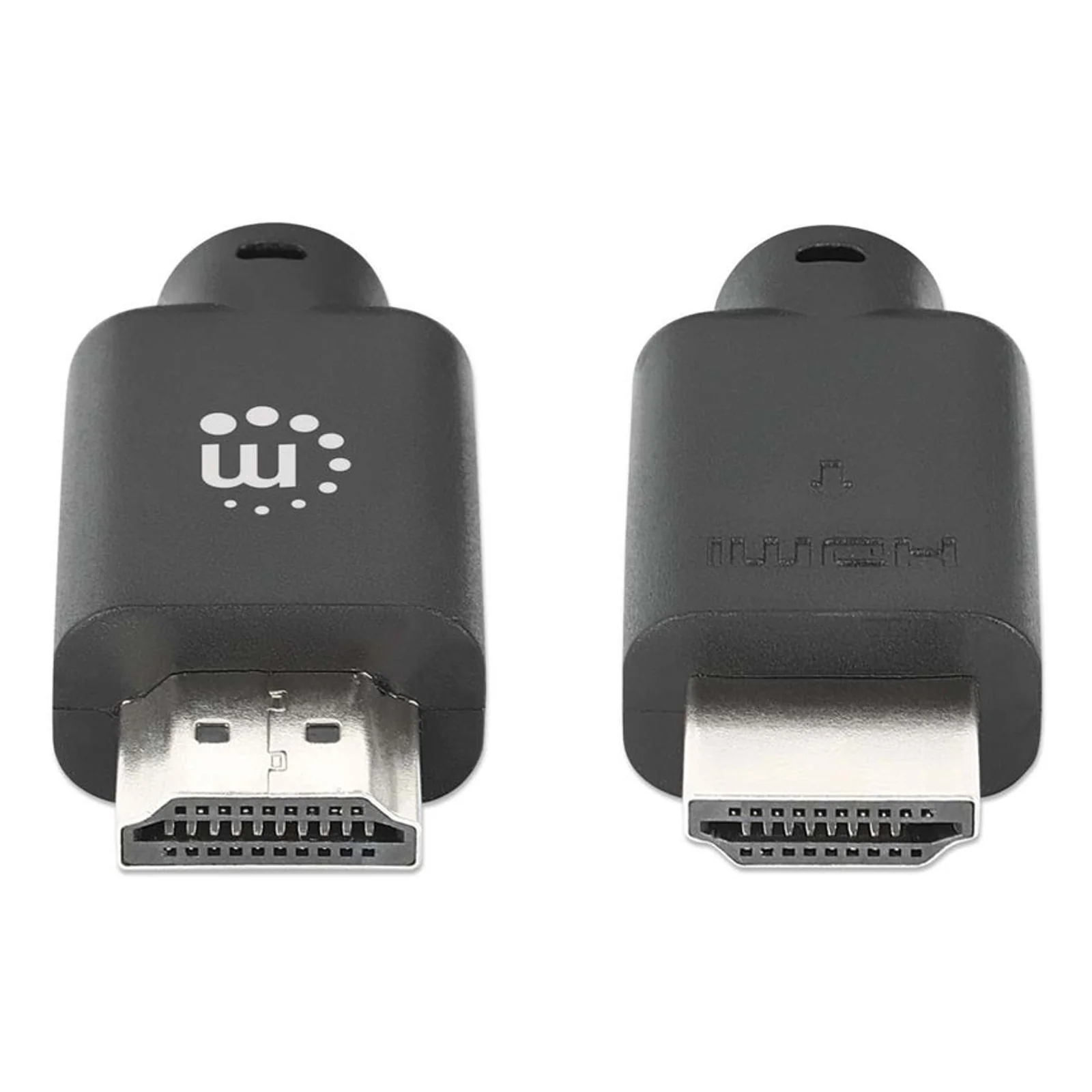Manhattan Câble HDMI 4K@60 Hz avec Ethernet, 2 m, adapté à TOUT les usages 4K et 1080p/HD - lors de la mise à niveau ou préparez-la pour le moment où vous en aurez besoin, mâle à mâle, noir, Ultra HD 4K x 2K, garantie à vie, équivalent à HDMM2MP