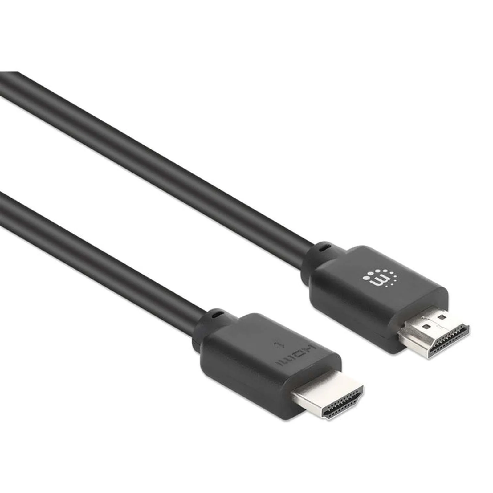 Manhattan Câble HDMI 4K@60 Hz avec Ethernet, 5 m, adapté à TOUT les usages 4K et 1080p/HD - lors de la mise à niveau ou préparez-la pour le moment où vous en aurez besoin, mâle à mâle, noir, Ultra HD 4K x 2K, garantie à vie, équivalent à HDMM5MP