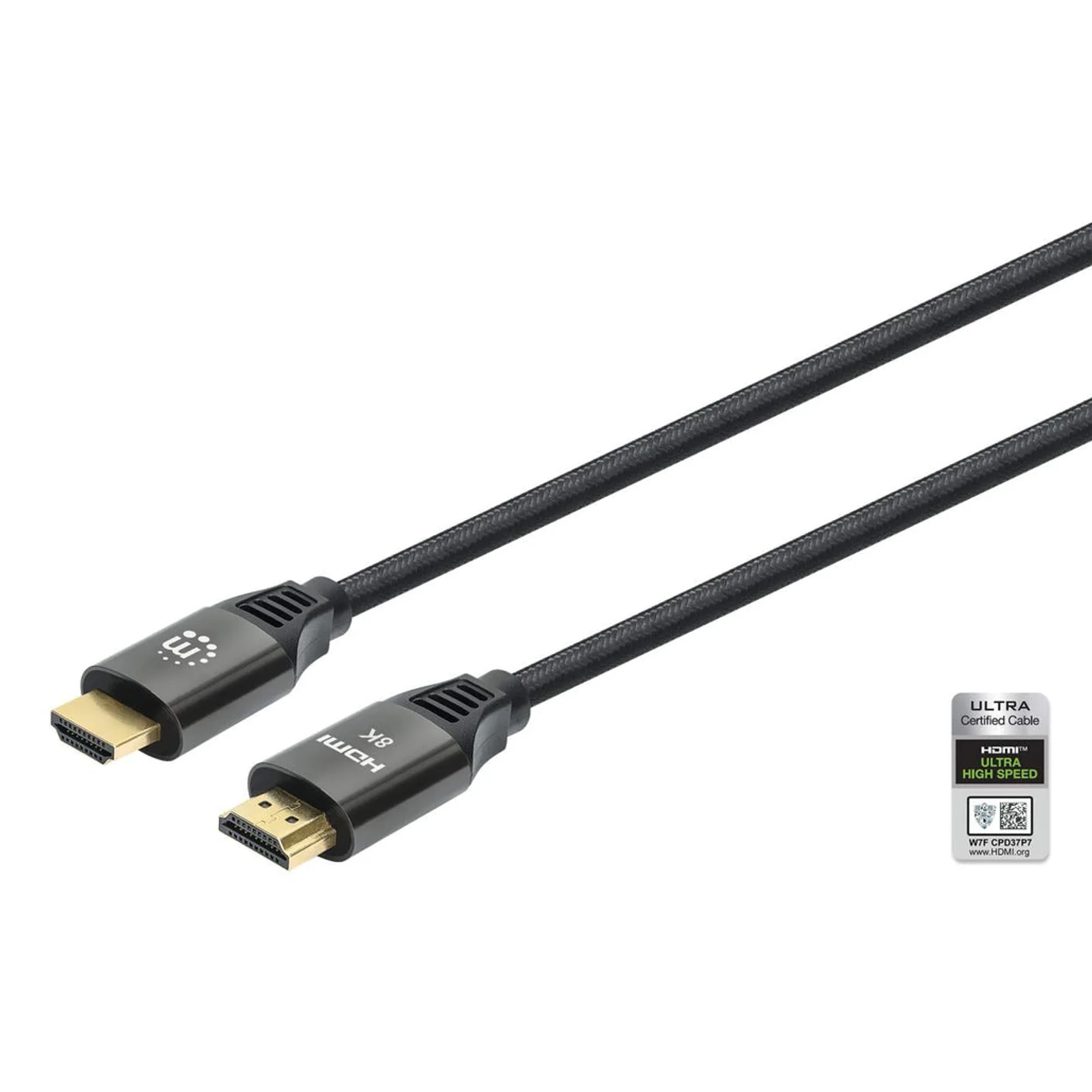 Câble HDMI 8K@60 Hz avec Ethernet, 1 m, certifié, adapté à TOUT les usages 8K/4K/1080p/HD - lors de la mise à niveau ou préparez-la pour le moment où vous en aurez besoin, 4K@120 Hz, mâle à mâle, noir, garantie à vie