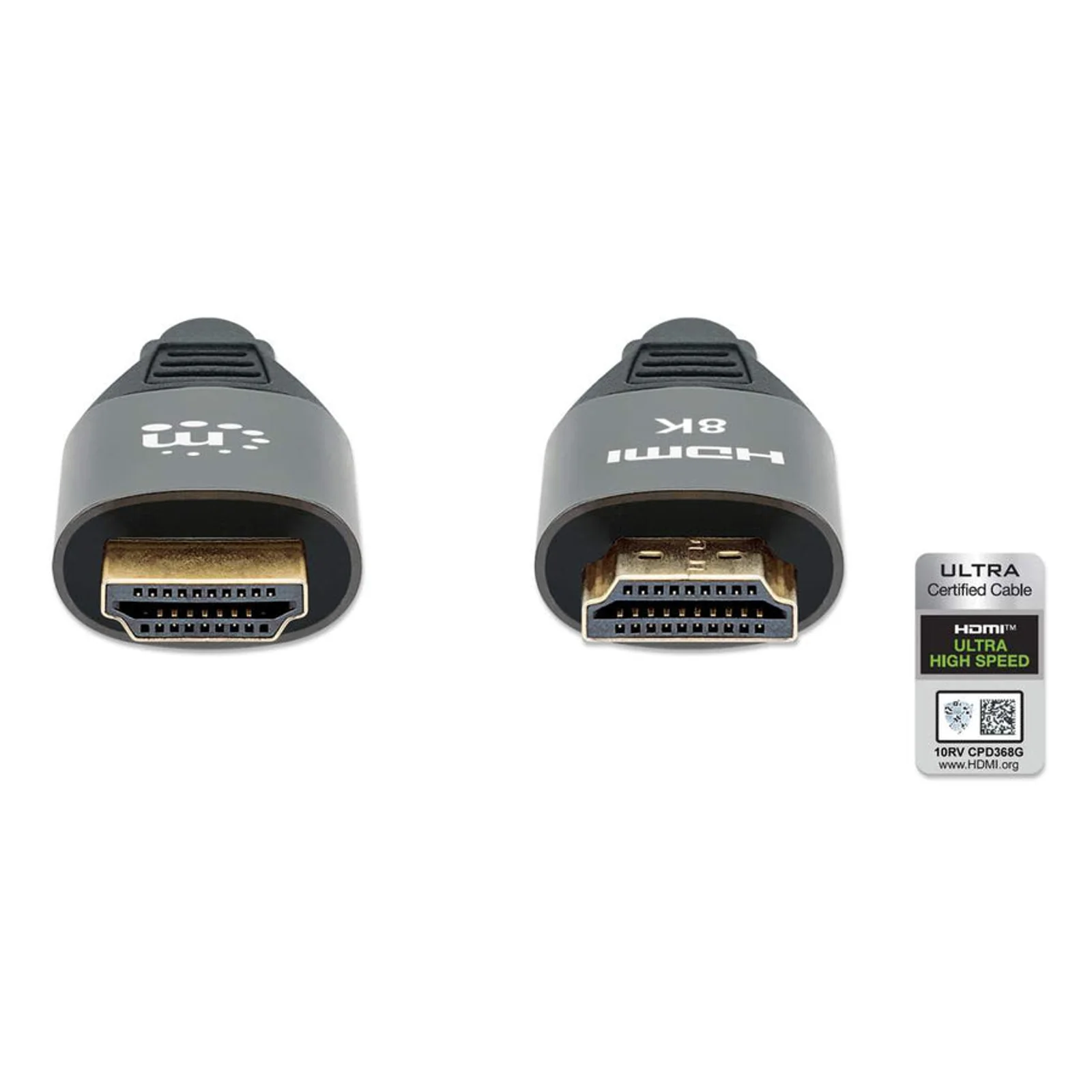 Manhattan Câble HDMI 8K@60 Hz avec Ethernet, 3 m, certifié, adapté à TOUT les usages 8K/4K/1080p/HD - lors de la mise à niveau ou préparez-la pour le moment où vous en aurez besoin, 4K@120 Hz, mâle à mâle, noir, garantie à vie