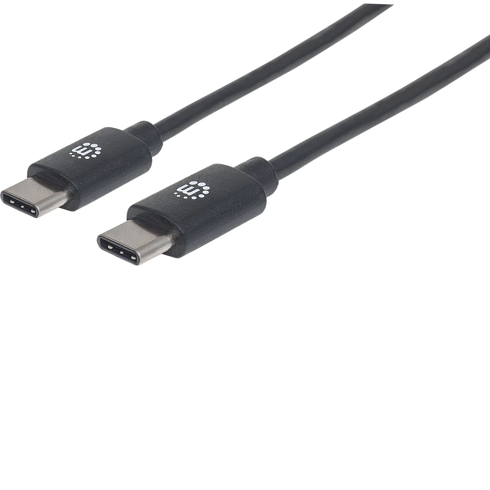 Câble USB-C vers USB-C, 2 m, mâle à mâle, 480 Mbit/s (USB 2.0), 3 A, noir, garantie à vie, équivalent à USB2CC2M
