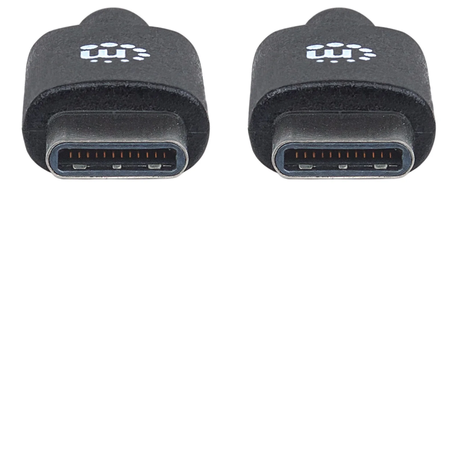 Manhattan Câble USB-C vers USB-C, 2 m, mâle à mâle, 480 Mbit/s (USB 2.0), 3 A, noir, garantie à vie, équivalent à USB2CC2M