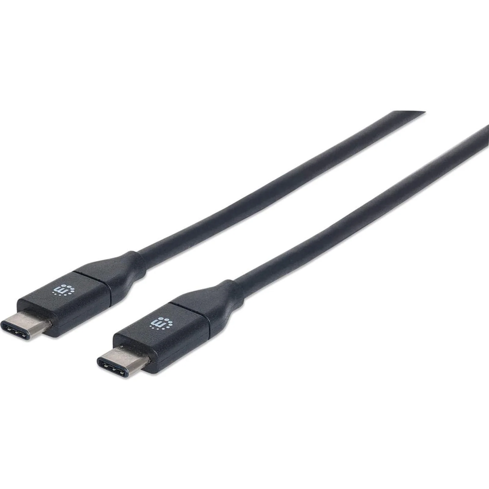 Câble USB-C vers USB-C, 50 cm, mâle à mâle, 10 Gbit/s (USB 3.2 Gen 2 / USB 3.1), 3 A (charge rapide), noir, garantie à vie, équivalent à USB31CC50CM