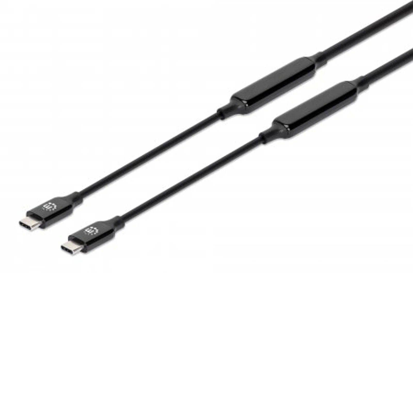 Câble USB-C vers USB-C actif, 3 m, mâle à mâle, 10 Gbit/s (USB 3.2 Gen 2 / USB 3.1), 3 A (charge rapide), noir, garantie à vie