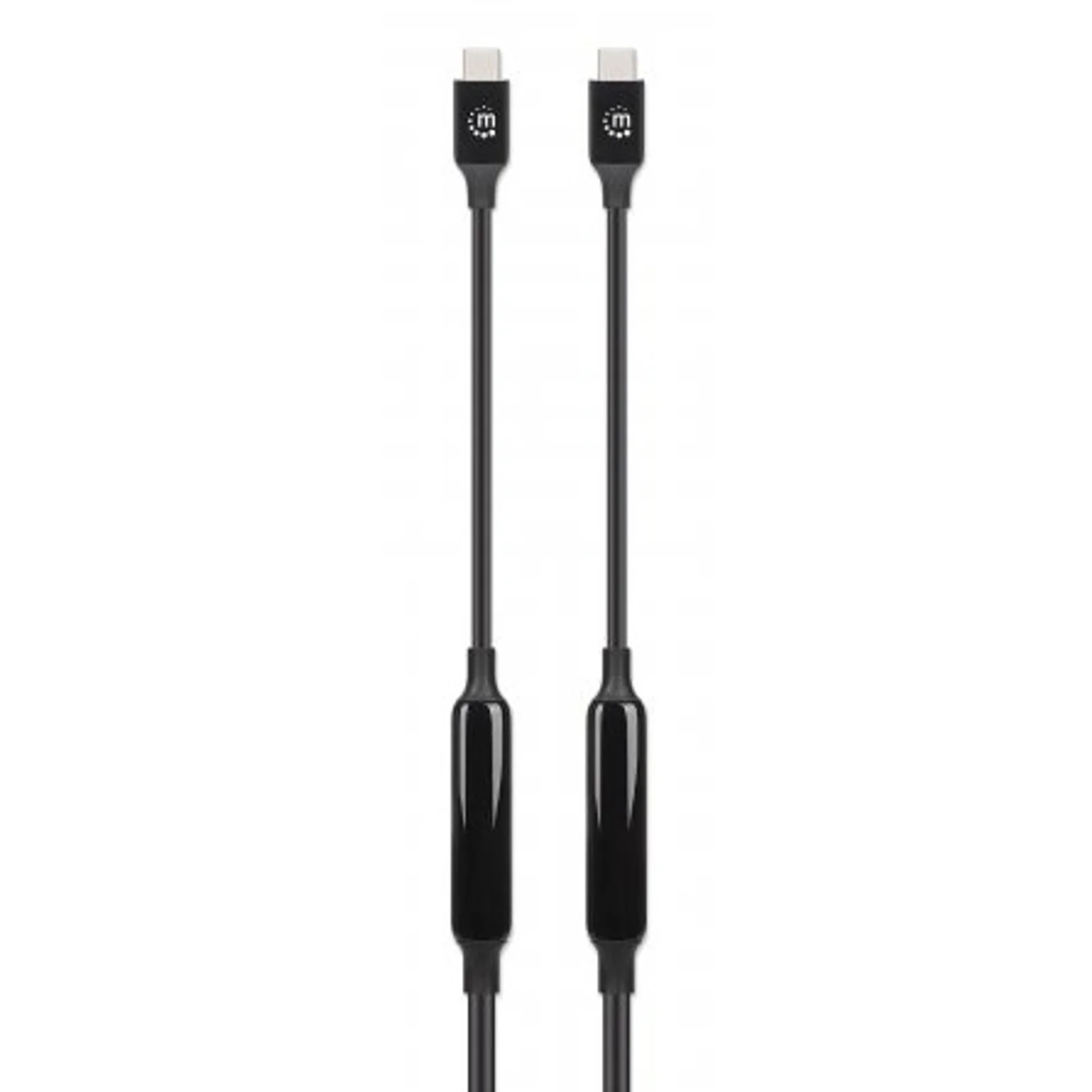Manhattan Câble USB-C vers USB-C actif, 3 m, mâle à mâle, 10 Gbit/s (USB 3.2 Gen 2 / USB 3.1), 3 A (charge rapide), noir, garantie à vie