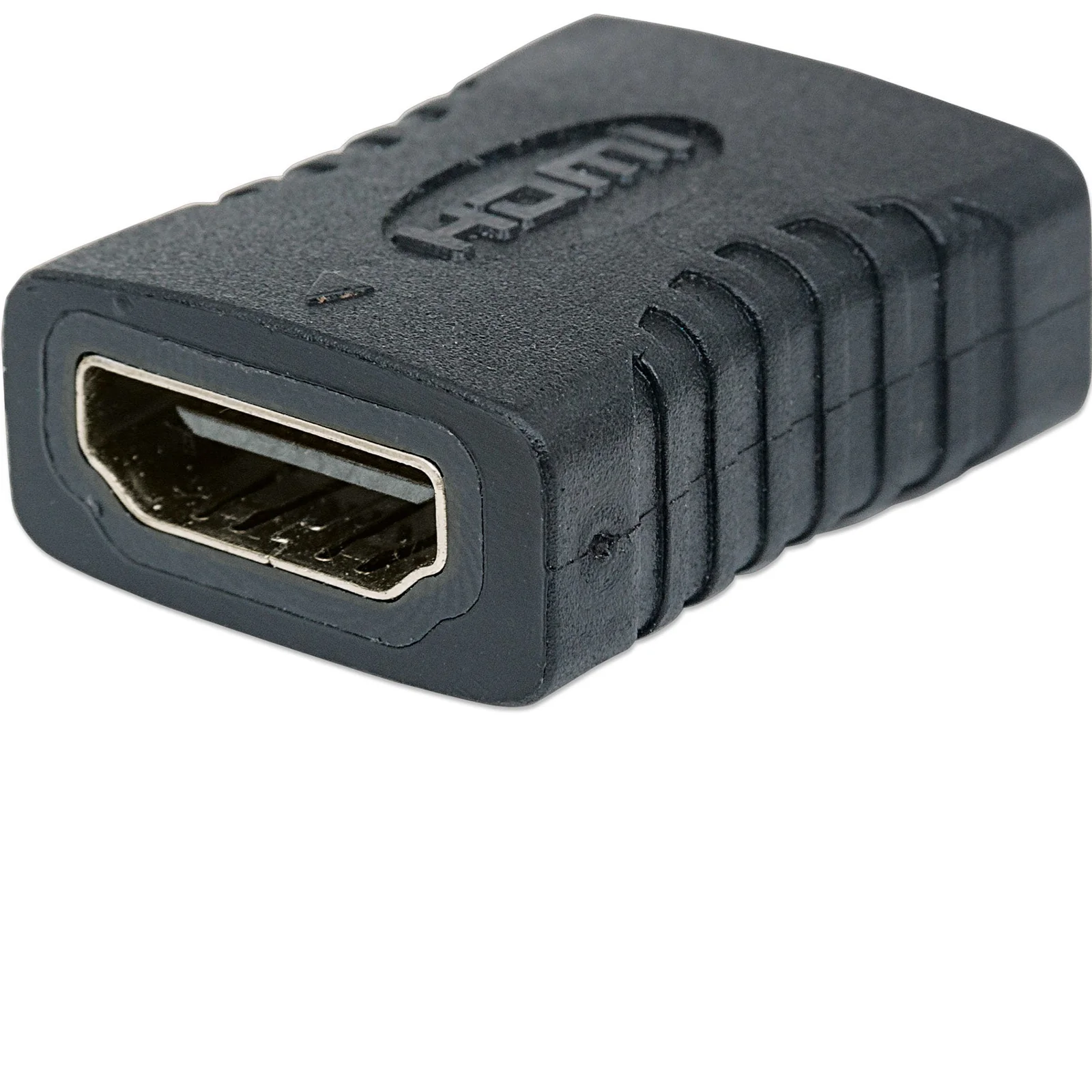 Coupleur HDMI droit 4K@60 Hz, femelle/femelle, relie deux câbles HDMI (jusqu’à 5 m de chaque côté), noir, garantie à vie, équivalent à GCHDMIFF