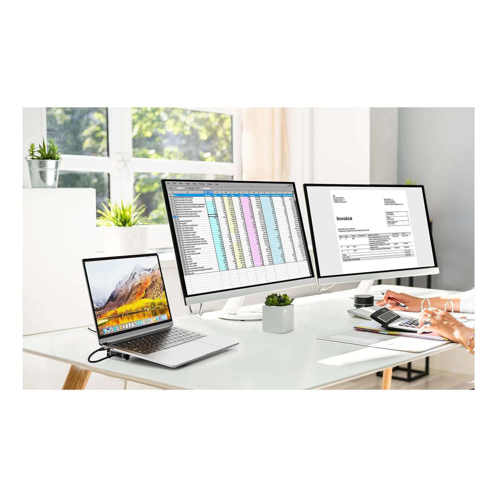 Manhattan Dock/hub USB-C avec lecteur de cartes et MST, 7 ports : Ethernet, 2x HDMI 4K@60Hz, 3x USB-A + USB-C, avec PD 100W - nécessite un chargeur USB-C externe (non inclus). Alimenté par USB (aucune alimentation externe requise) lorsque le PD n’est pas utilisé