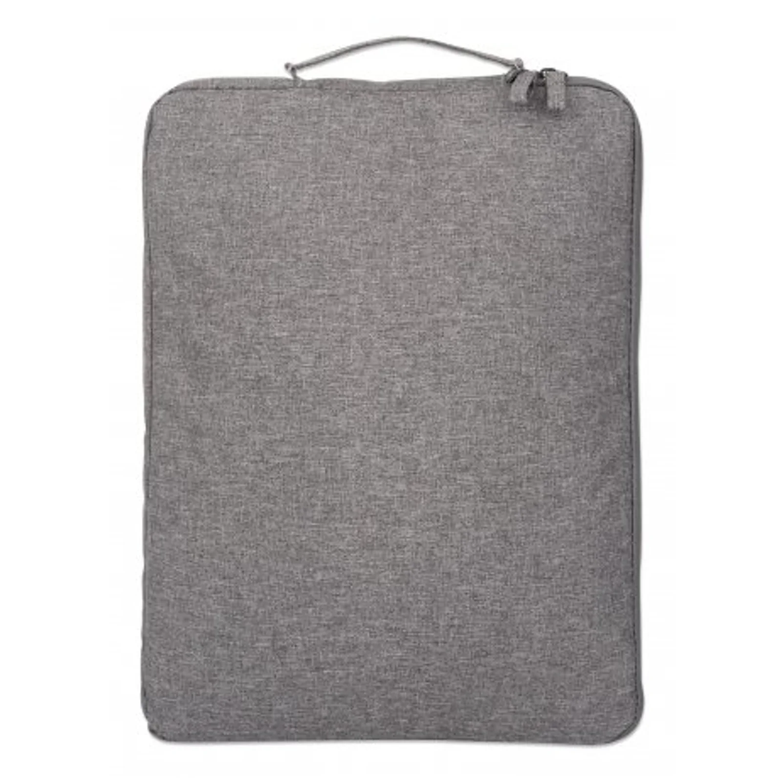 Manhattan Housse Seattle pour ordinateur portable 15,6", grise, rembourrée, intérieur ultra doux, compartiment principal à double zip, poche avant zippée, boucle de transport, résistante à l’eau, garantie 3 ans