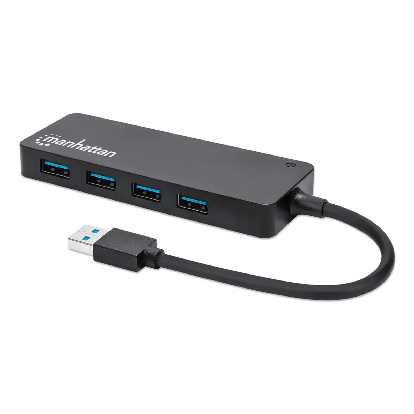 Hub USB-A 4 ports, 5 Gbit/s (USB 3.0), Alimenté par USB (aucune alimentation externe requise), équivalent à ST4300PBU3 & ST4300MINU3B