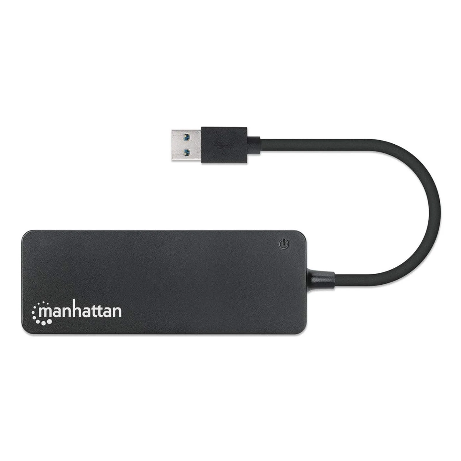 Manhattan Hub USB-A 4 ports, 5 Gbit/s (USB 3.0), Alimenté par USB (aucune alimentation externe requise), équivalent à ST4300PBU3 & ST4300MINU3B