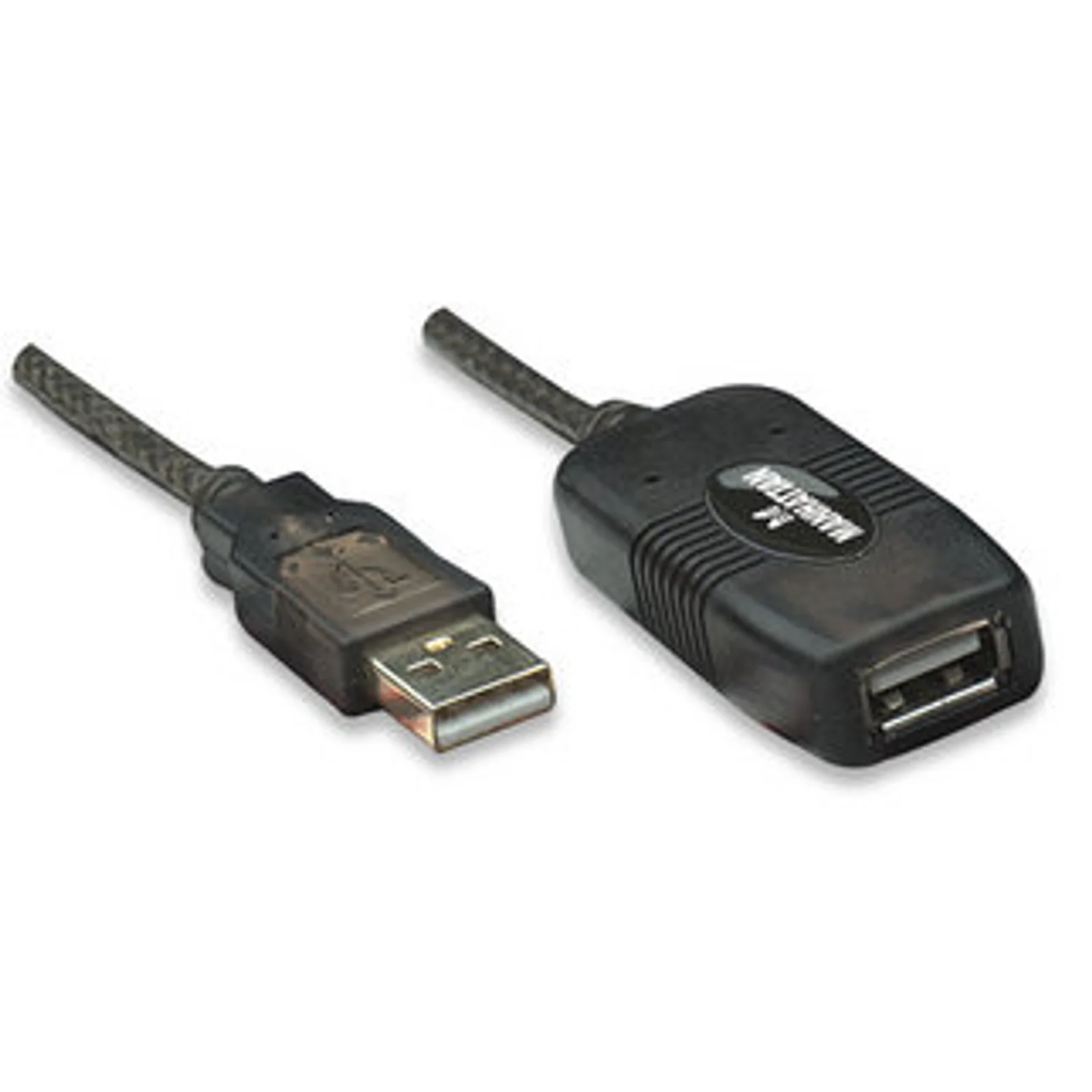 Rallonge USB-A active, 10 m, mâle vers femelle, 480 Mbit/s (USB 2.0), chaînable, répéteur intégré, noir, garantie 3 ans, équivalent à USB2AAEXT10M