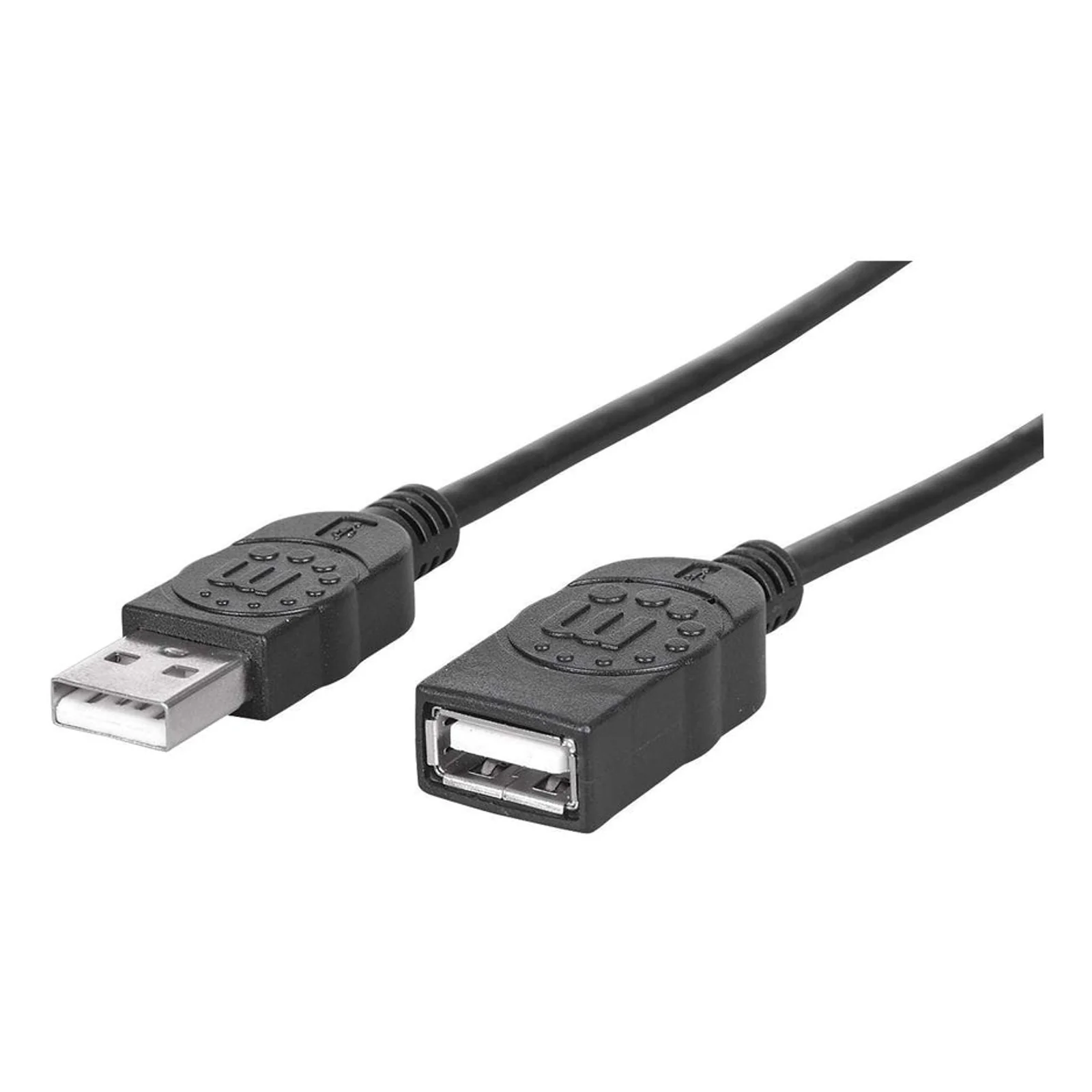 Rallonge USB-A vers USB-A, 1,8 m, mâle vers femelle, 480 Mbit/s (USB 2.0), noir, garantie à vie, équivalent à USBEXTAA6BK