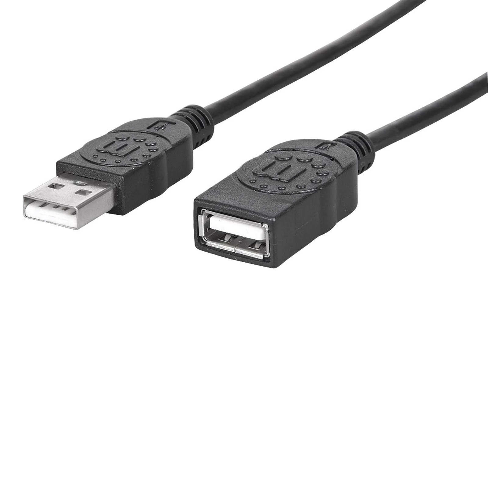 Rallonge USB-A vers USB-A, 1 m, mâle vers femelle, 480 Mbit/s (USB 2.0), noir, garantie à vie, équivalent à USBEXTAA3BK