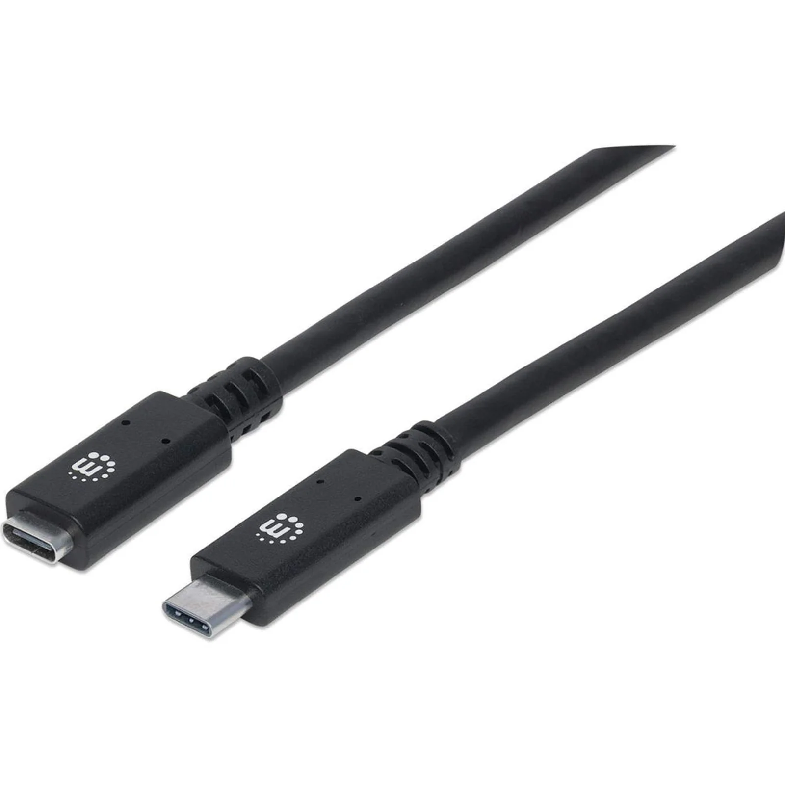 Rallonge USB-C, 50 cm, mâle vers femelle, 10 Gbit/s (USB 3.2 Gen 2 / USB 3.1), 5 A (charge ultra-rapide), noir, garantie à vie