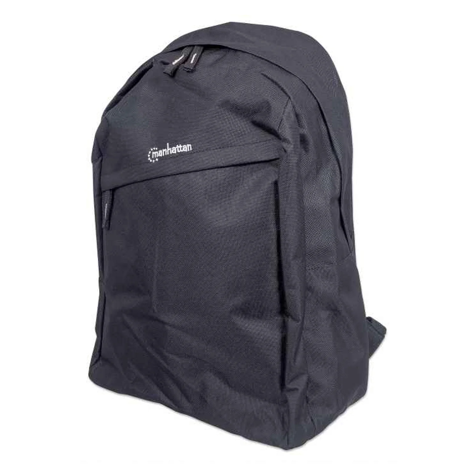 Sac à dos Knappack 15,6", noir, ÉCONOMIQUE, léger, compartiment PC, poche accessoires, bretelles rembourrées réglables, porte-bouteille, garantie 3 ans