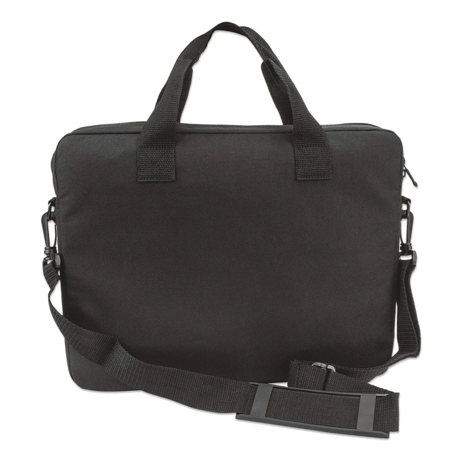 Manhattan Sacoche London pour PC portable 14,1", chargement par le haut, noir, ÉCONOMIQUE, poche accessoires, bandoulière amovible, garantie 3 ans