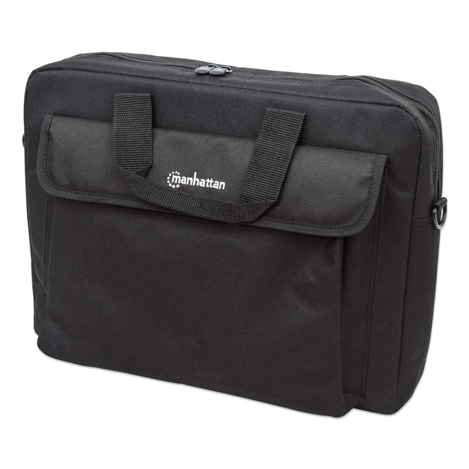 Sacoche London pour PC portable 15,6", chargement par le haut, noir, ÉCONOMIQUE, poche accessoires, bandoulière amovible, alternative à Targus TAR300, garantie 3 ans