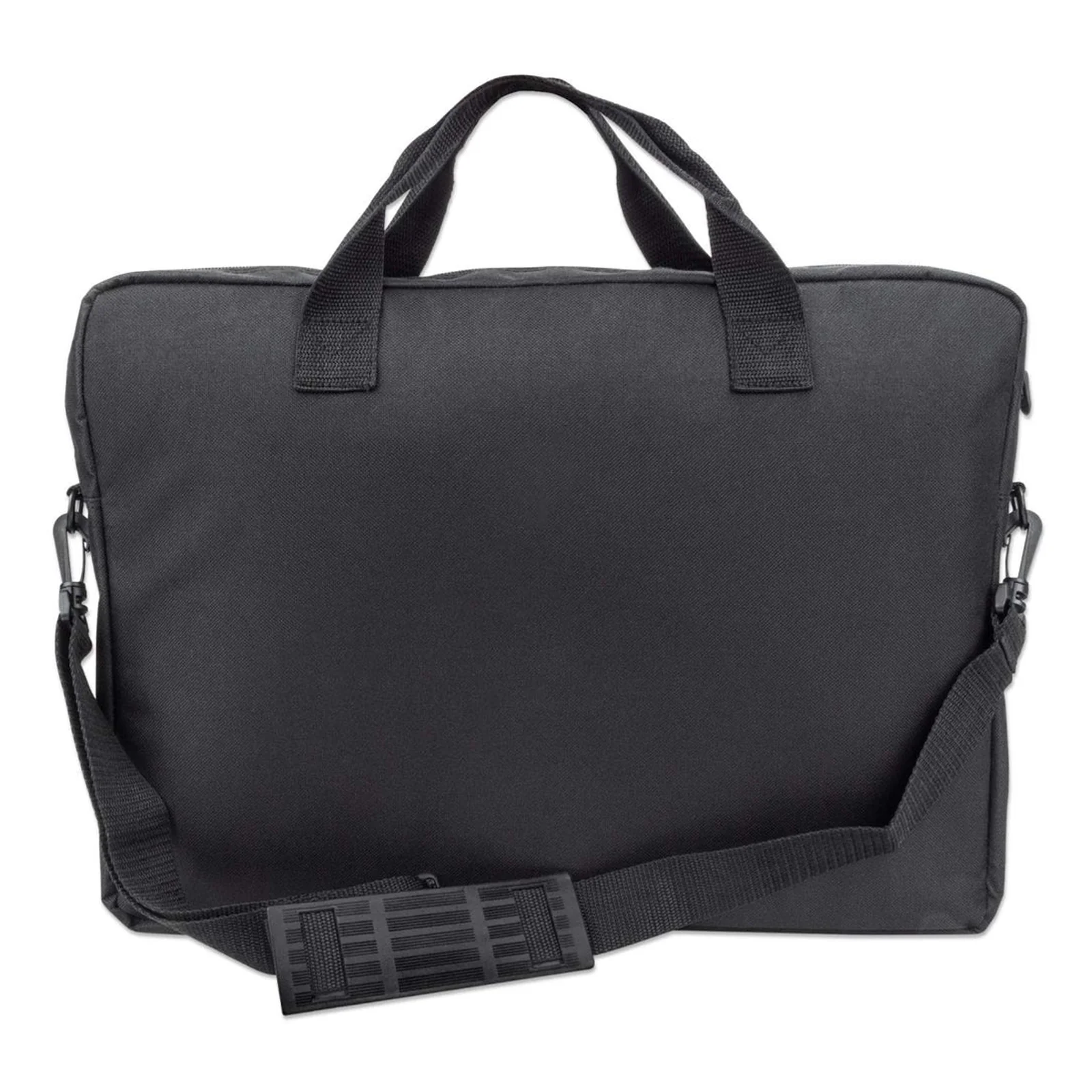 Manhattan Sacoche London pour PC portable 17,3", chargement par le haut, noir, ÉCONOMIQUE, poche accessoires, bandoulière amovible, garantie 3 ans