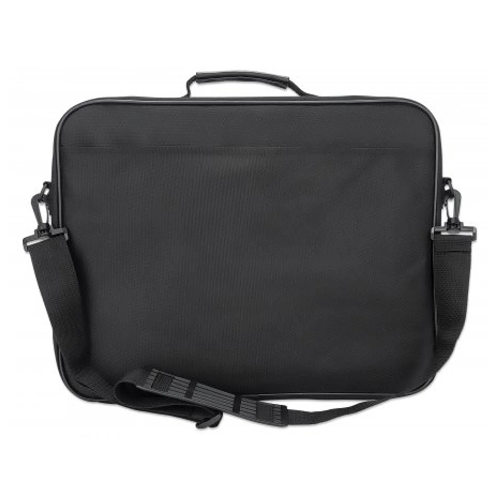 Manhattan Sacoche PC portable Cambridge 15,6", clamshell, noire, ÉCONOMIQUE, poche accessoires, compartiment documents, bandoulière amovible, équiv. Targus TAR300, garantie 3 ans