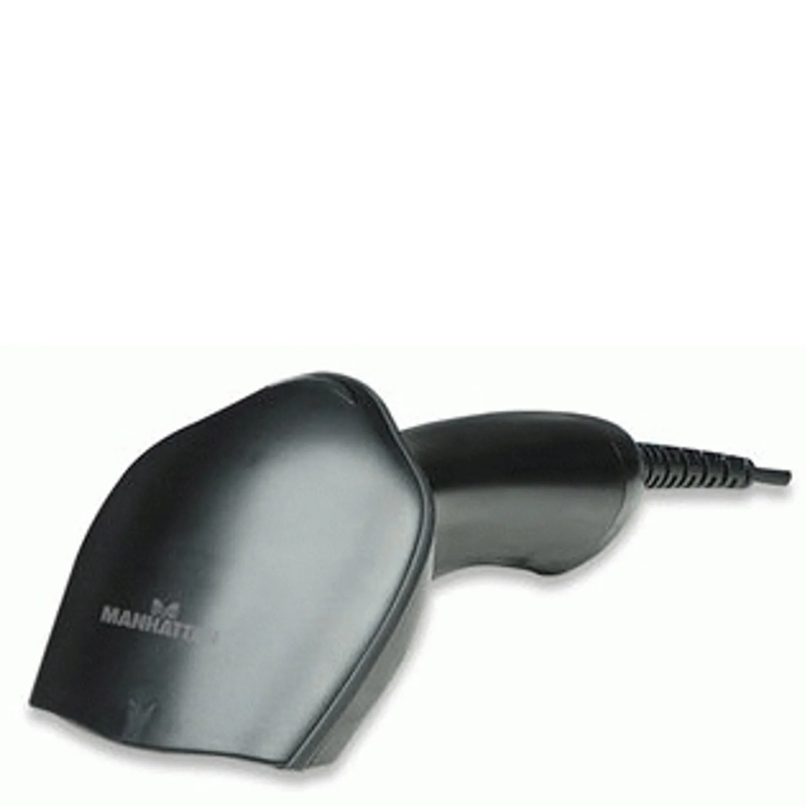 Manhattan Scanner de codes-barres CCD portable longue portée, USB, profondeur de lecture 500 mm, câble 1,5 m, lumière ambiante max. 30 000 lux, noir, garantie 3 ans