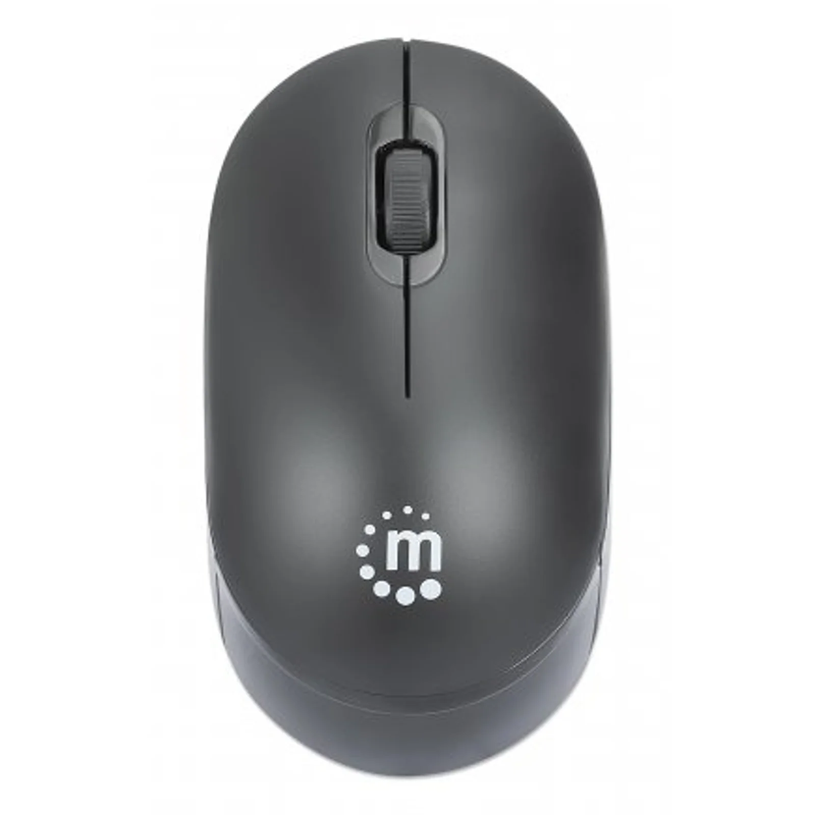 Manhattan Souris sans fil Performance III, noire, 1000 dpi, 2,4 GHz (jusqu’à 10 m), USB, optique, ambidextre, 3 boutons avec molette, nano récepteur USB, pile AA non incluse, garantie 3 ans