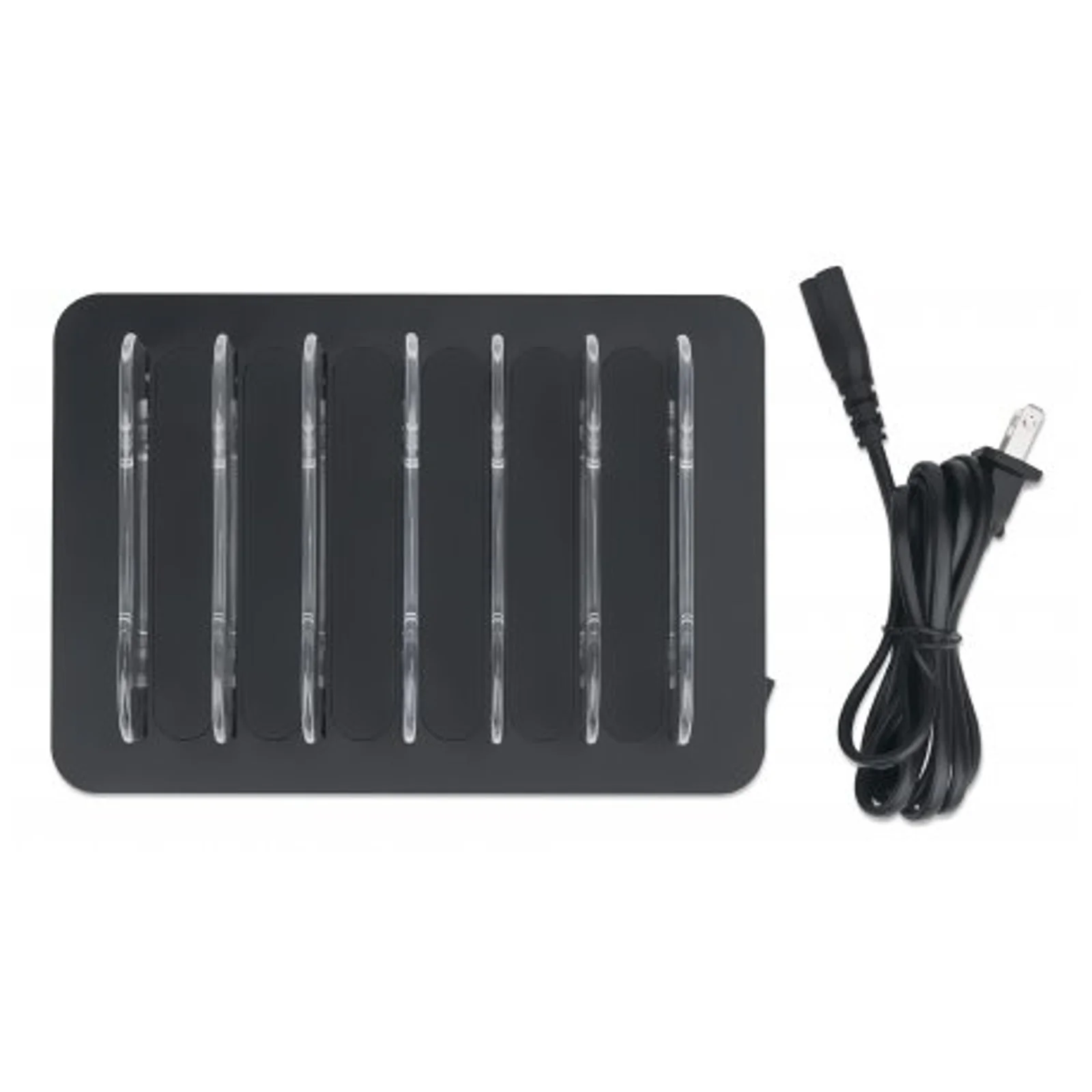 Manhattan Station de charge à 6 ports USB-A, sorties 6 × 2,4 A, Smart IC, indicateurs LED, noir, garantie de 3 ans